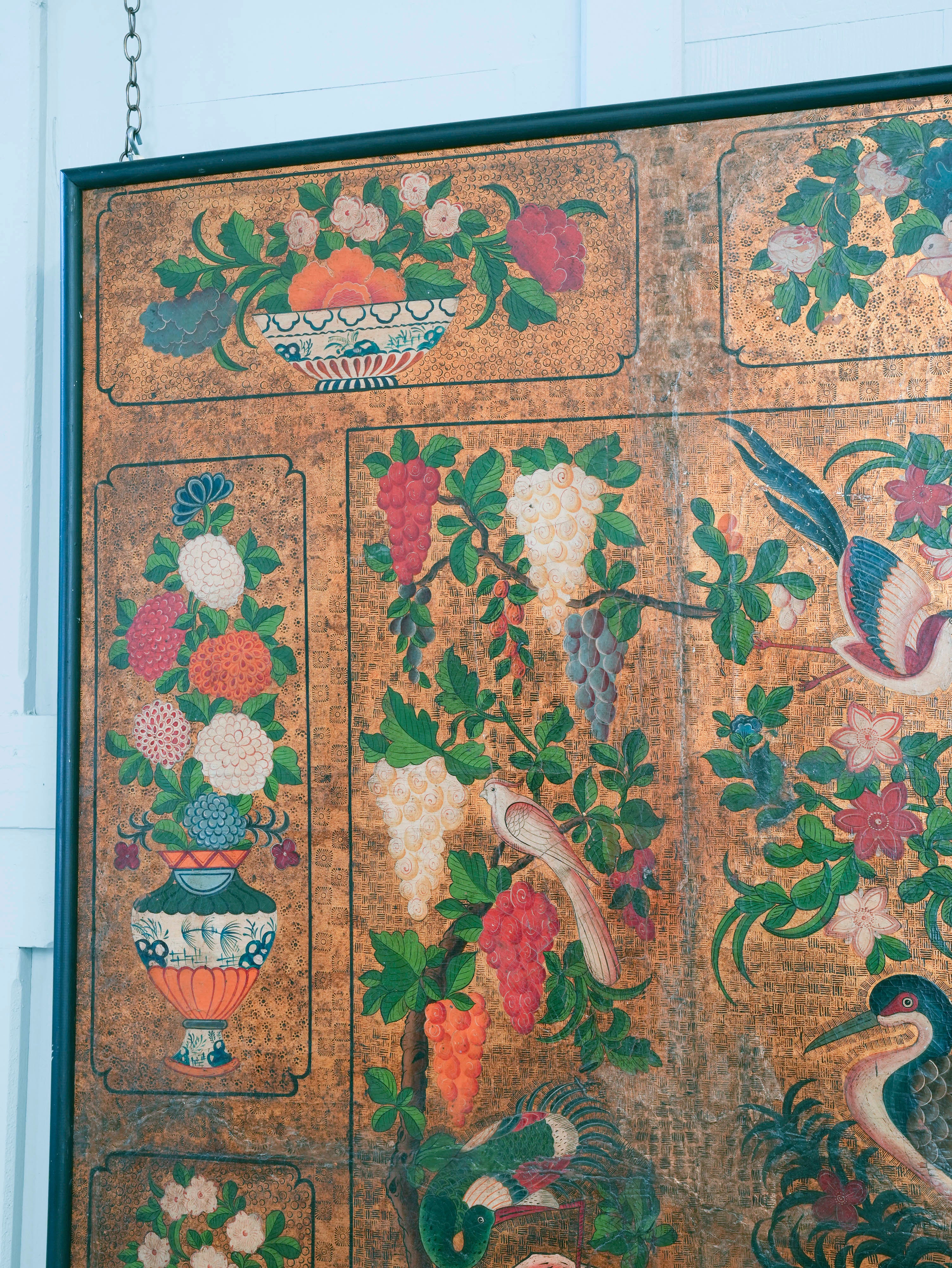 A Pair of Early 18th Century “Japanese” Leather Panels - Image 6
