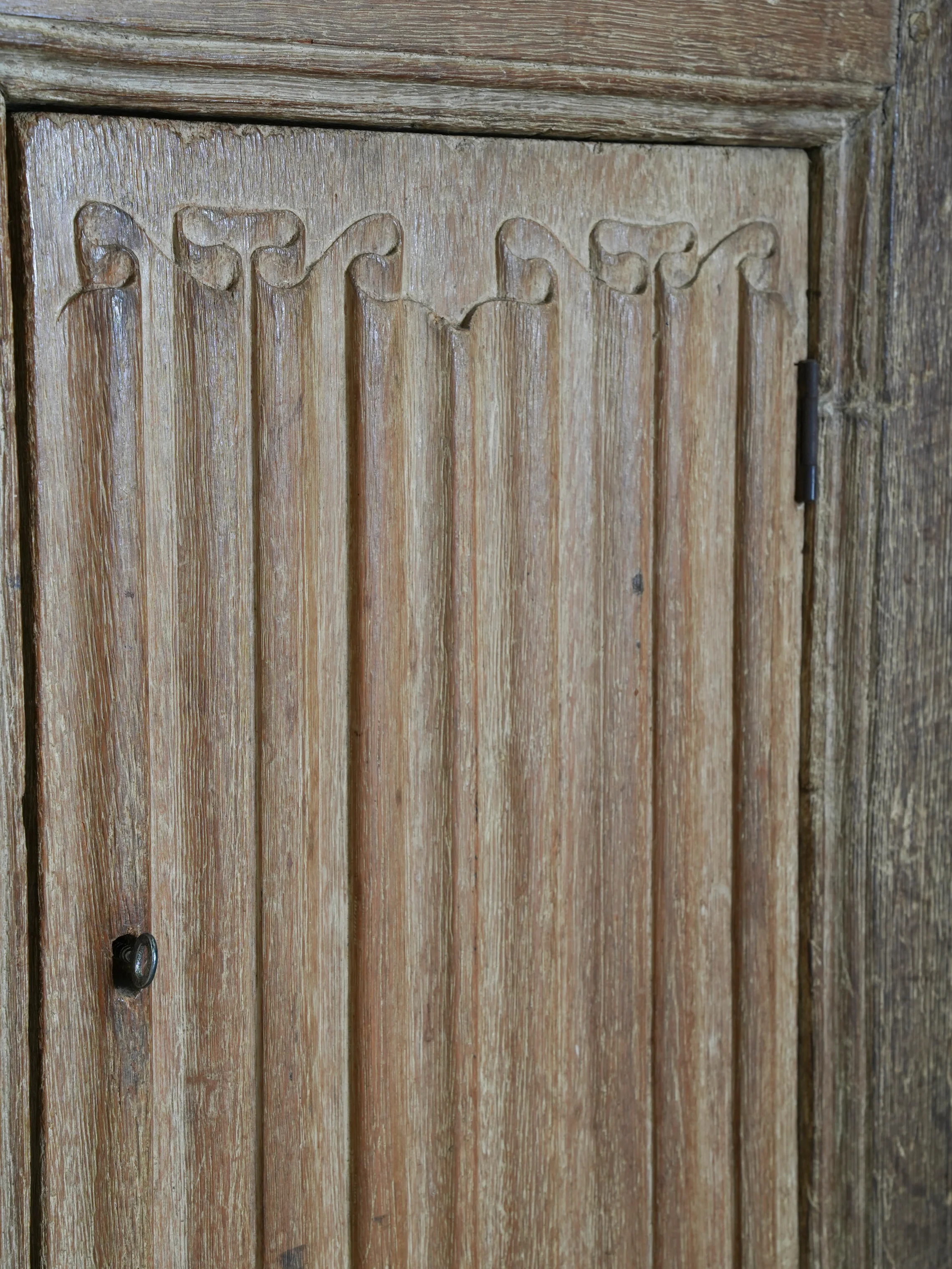 A 19th Century Limed Oak Cupboard or Server - Image 11
