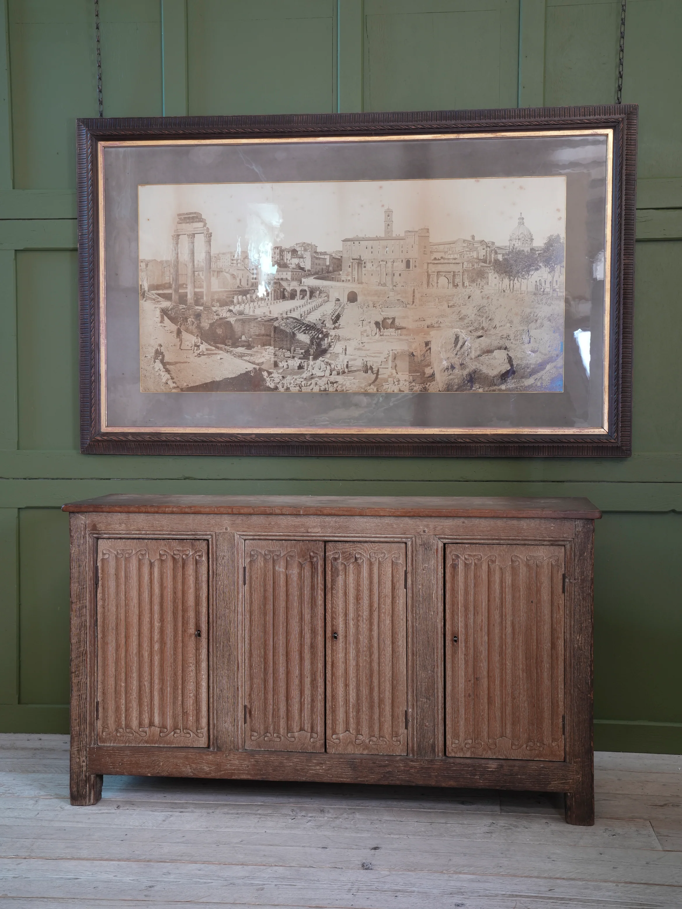 A 19th Century Limed Oak Cupboard or Server - Image 3