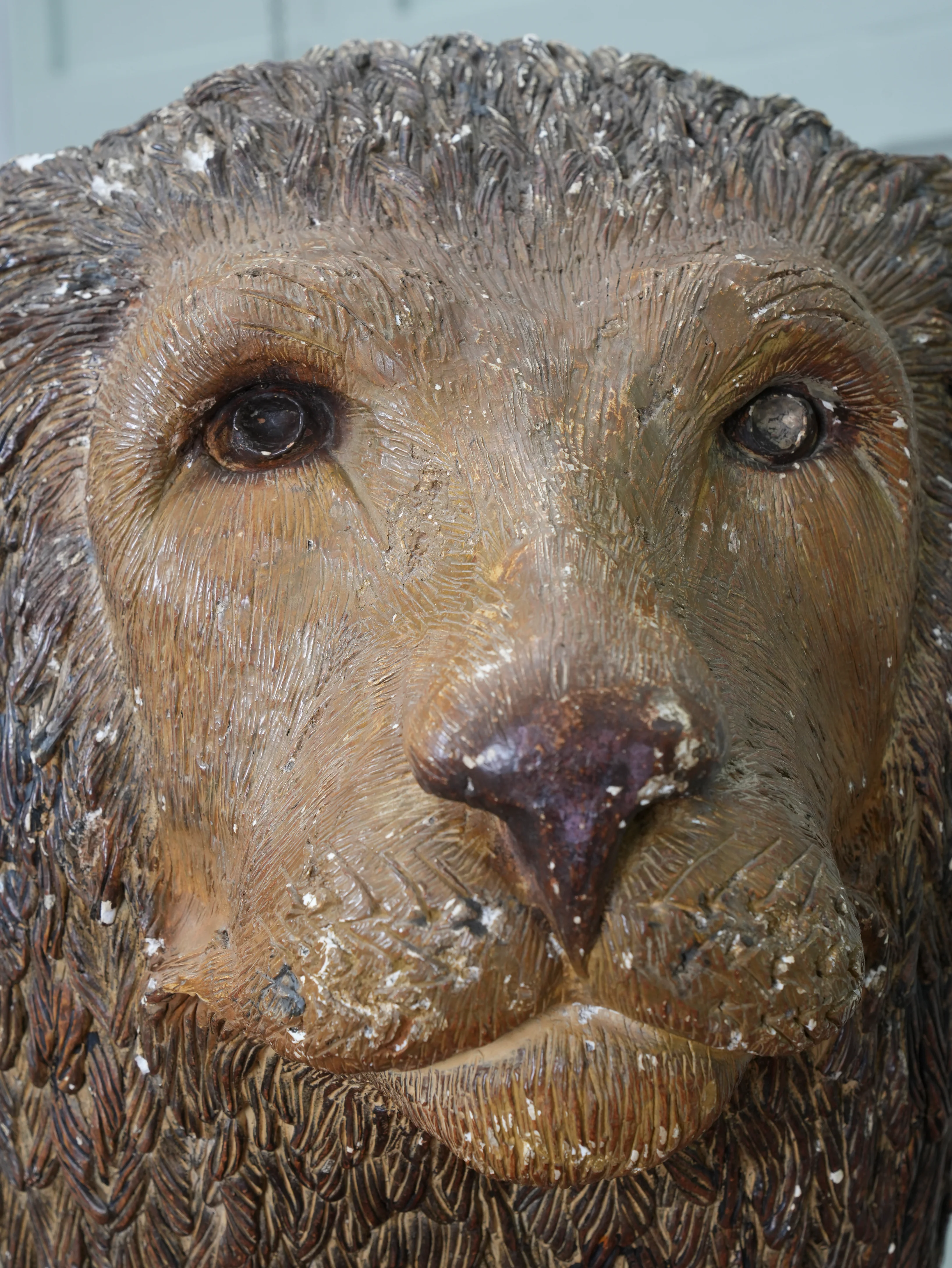 A Painted Plaster Seated Lion - Image 11