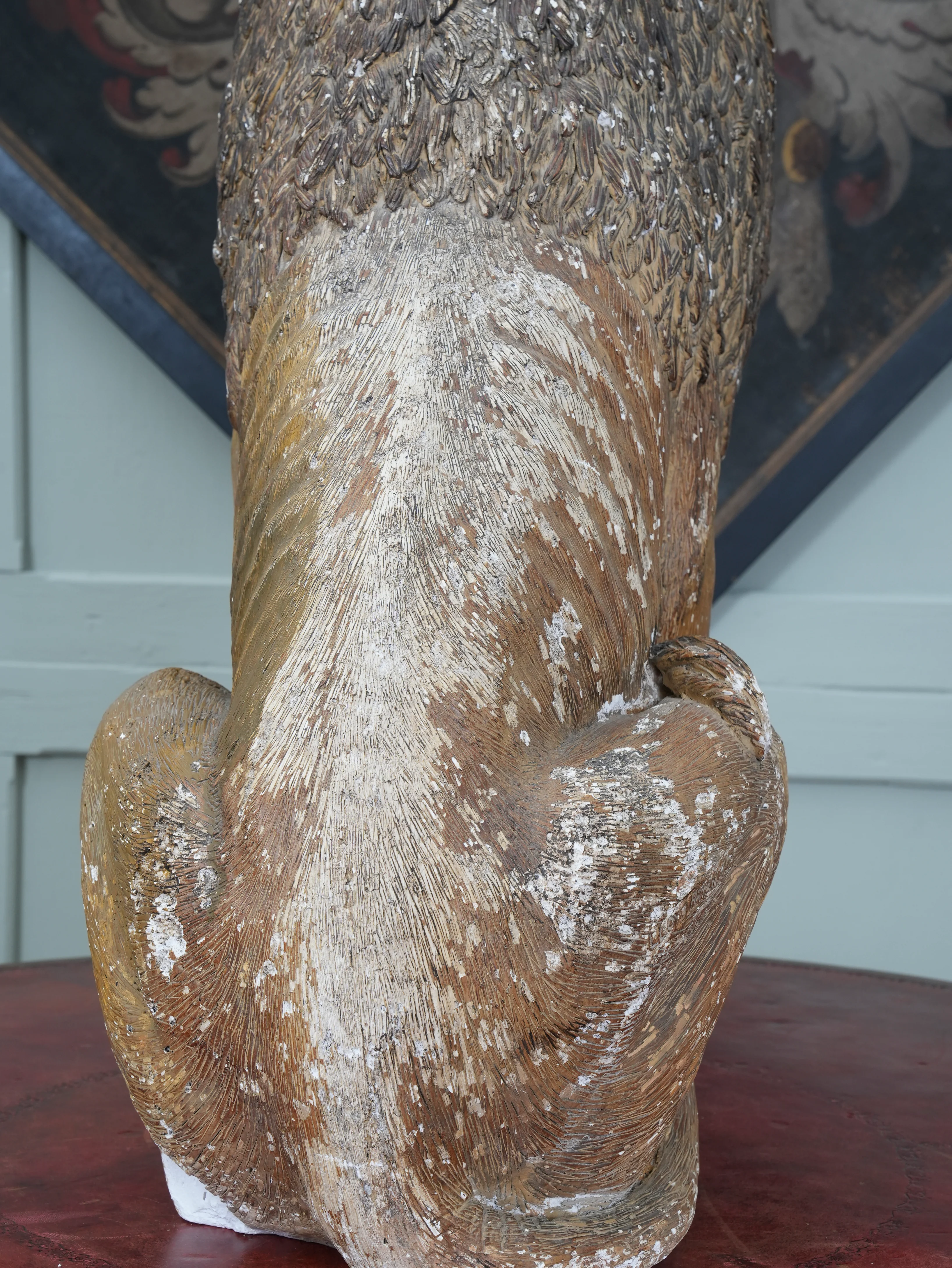 A Painted Plaster Seated Lion - Image 19