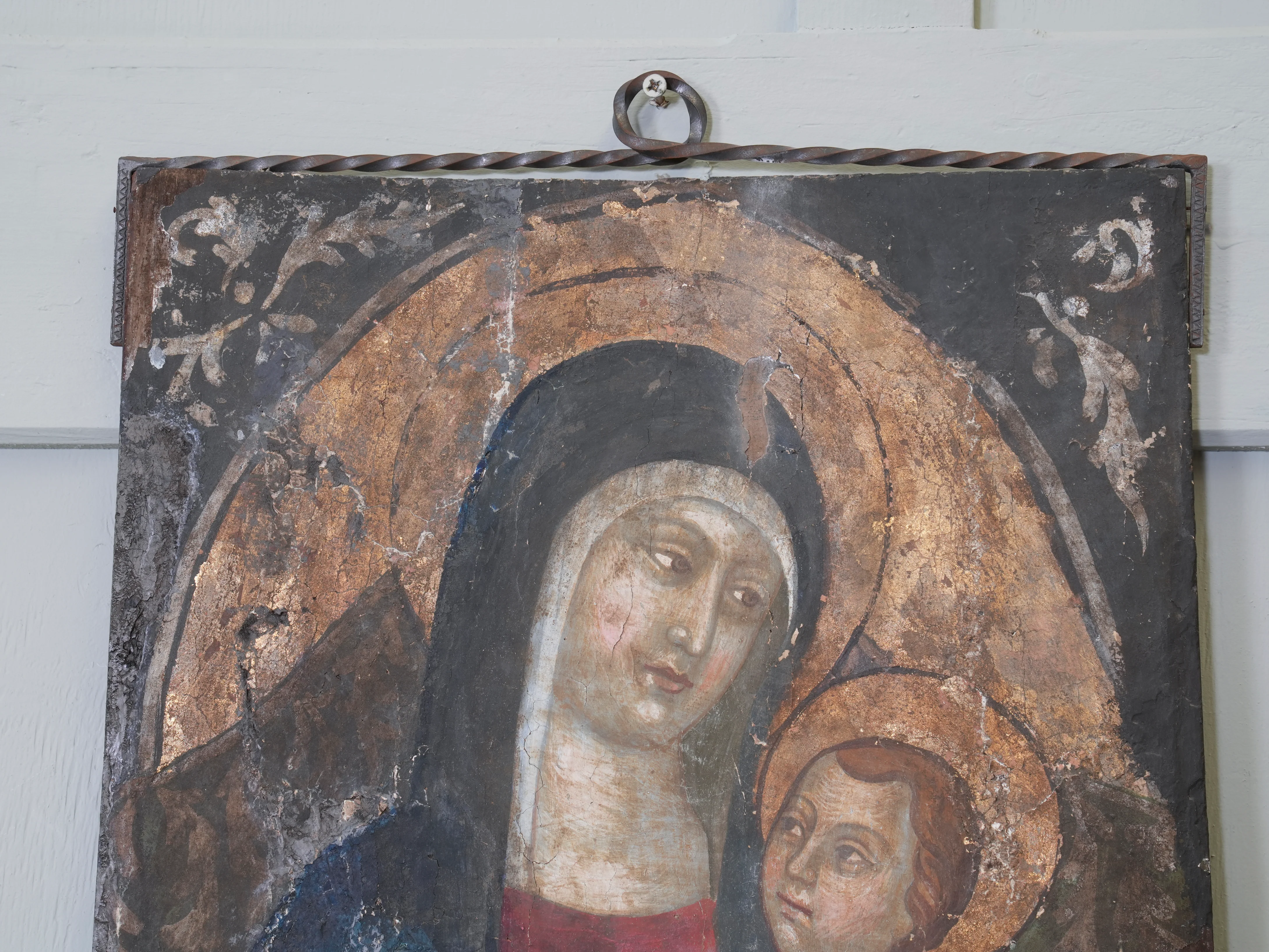 A 17th Century Italian Madonna & Child on Board - Image 4