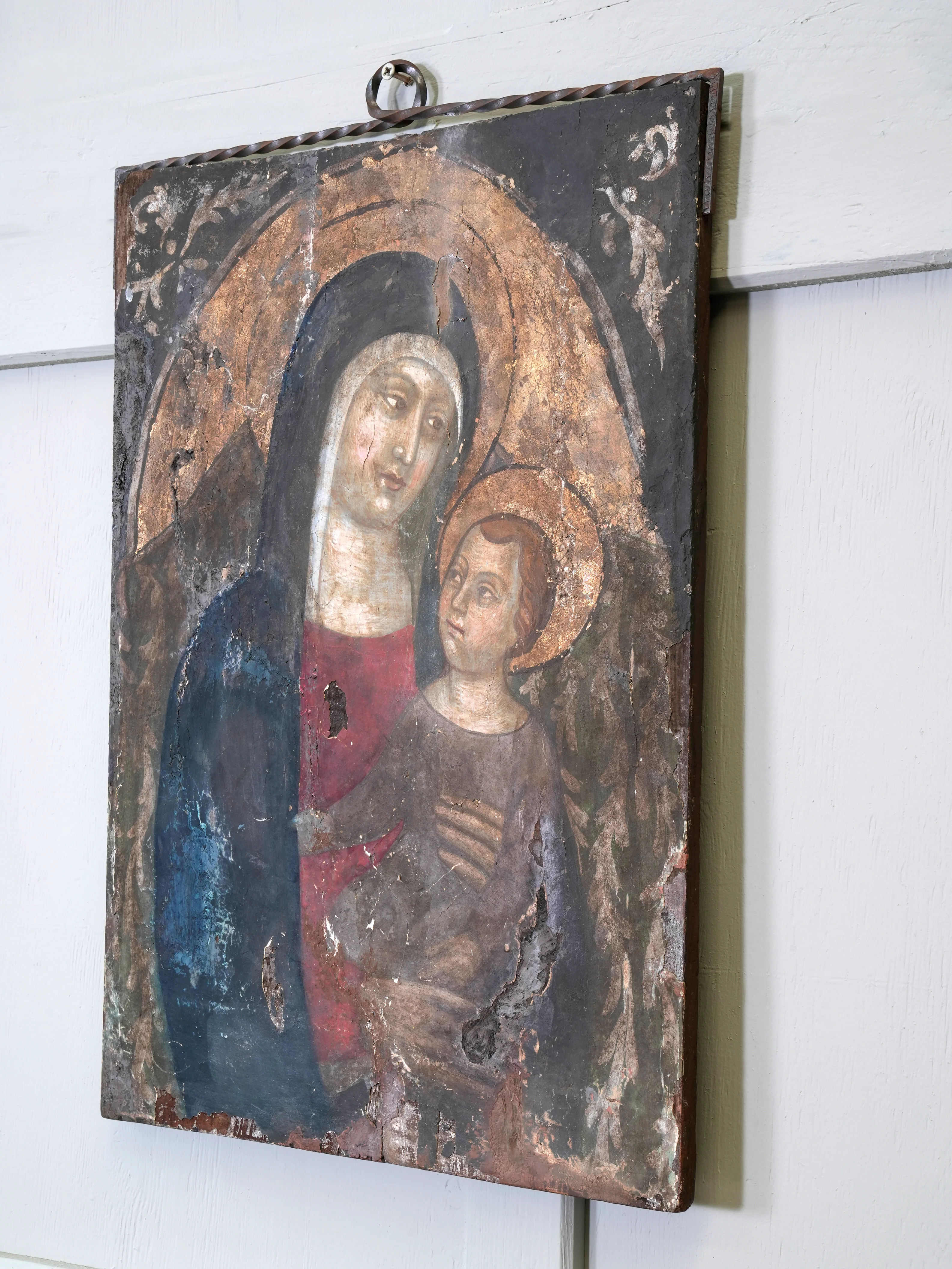 A 17th Century Italian Madonna & Child on Board - Image 5