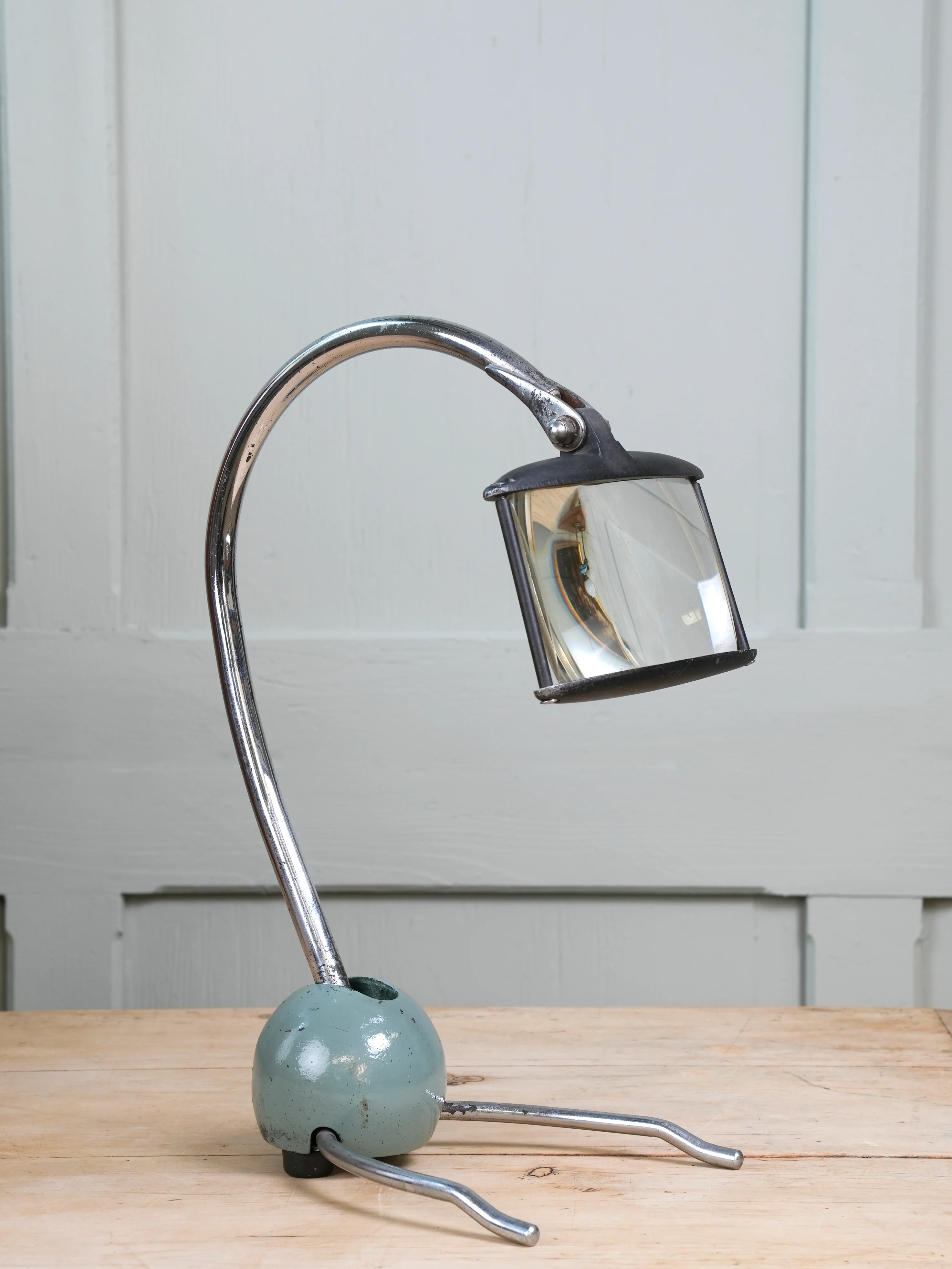 A Desk Magnifying Glass on Stand
