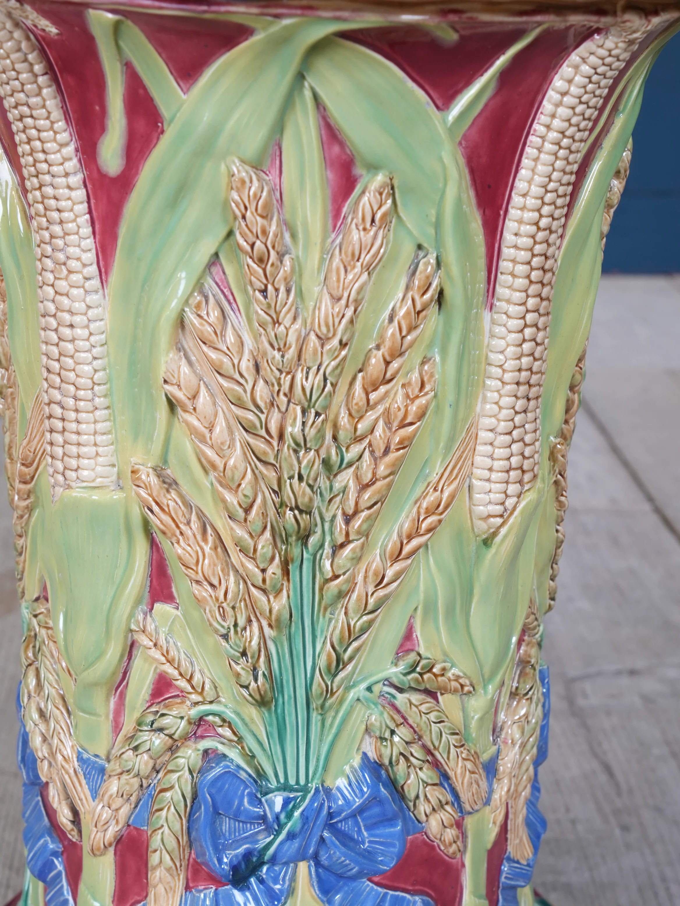 A Majolica Garden Stool by John Adams - Image 11