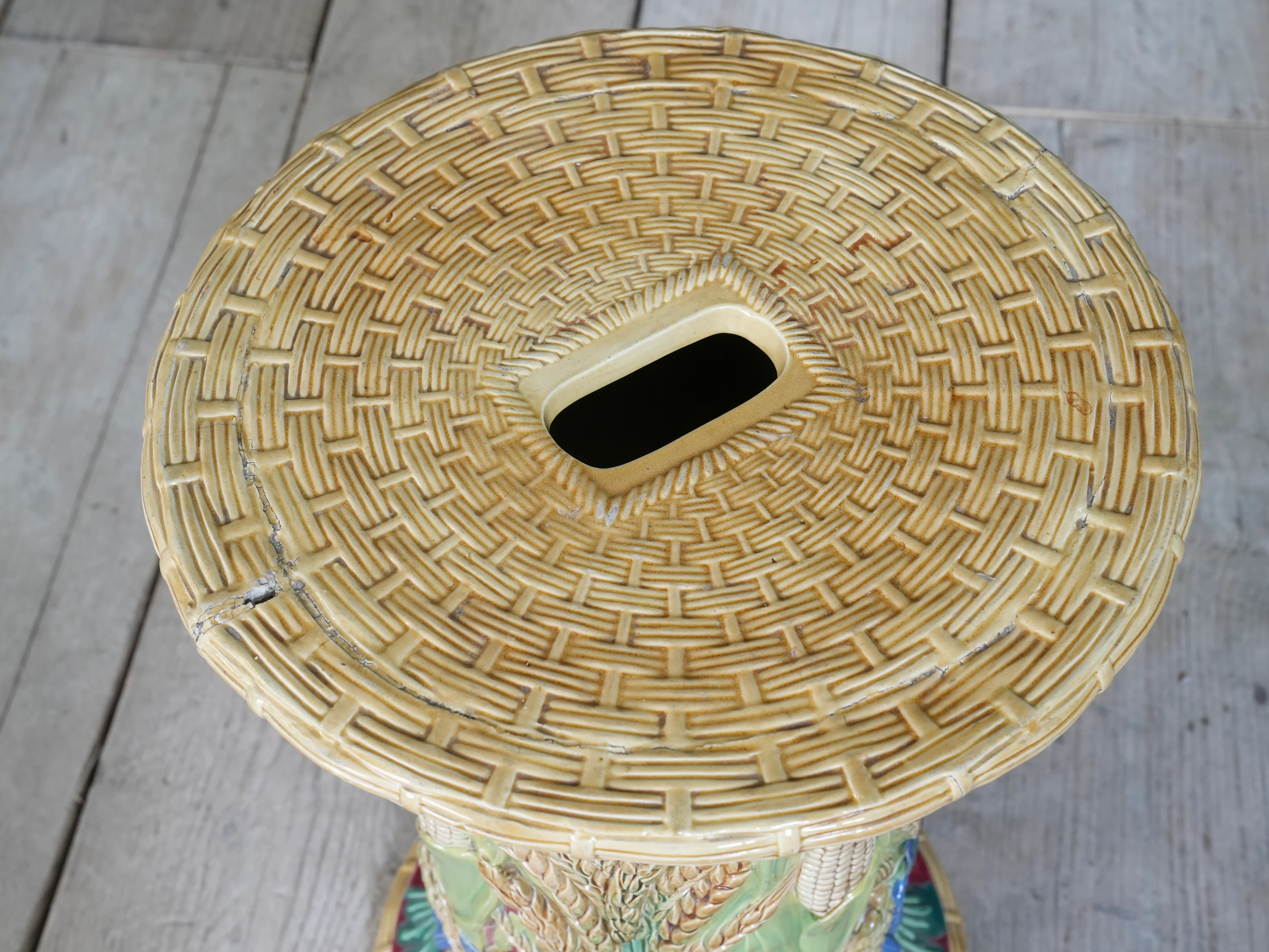 A Majolica Garden Stool by John Adams - Image 4