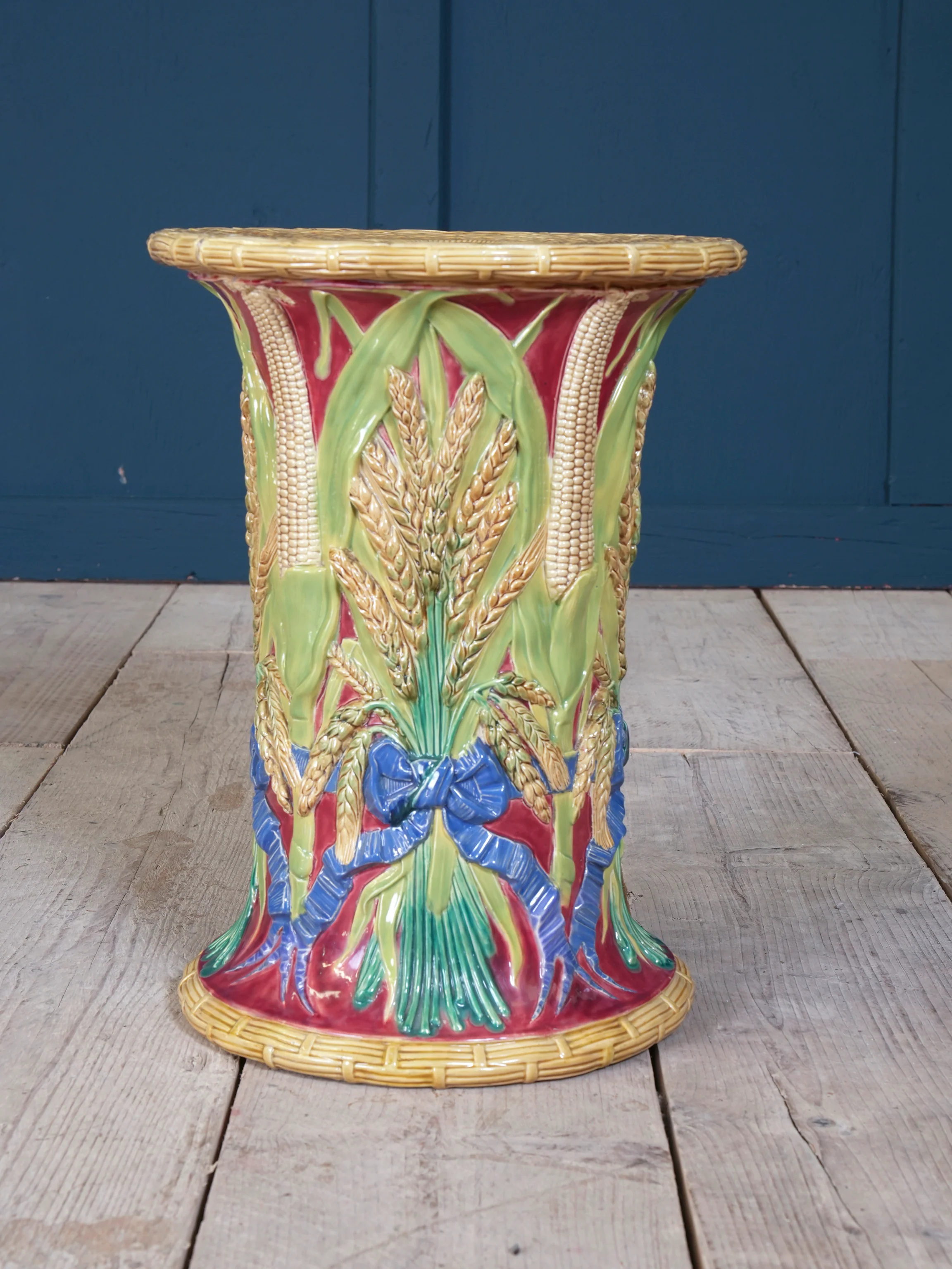 A Majolica Garden Stool by John Adams - Image 9