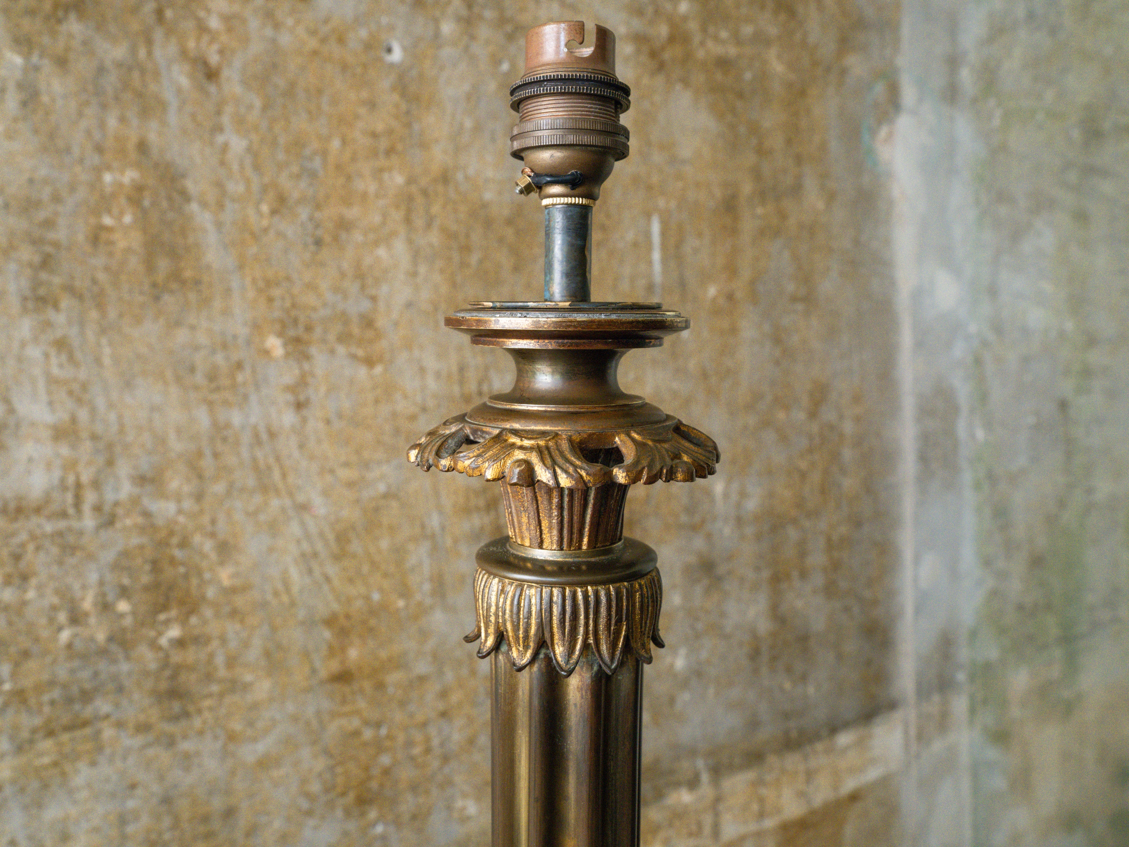 A Gilt Bronze & Scagliola Table Lamp - Image 5