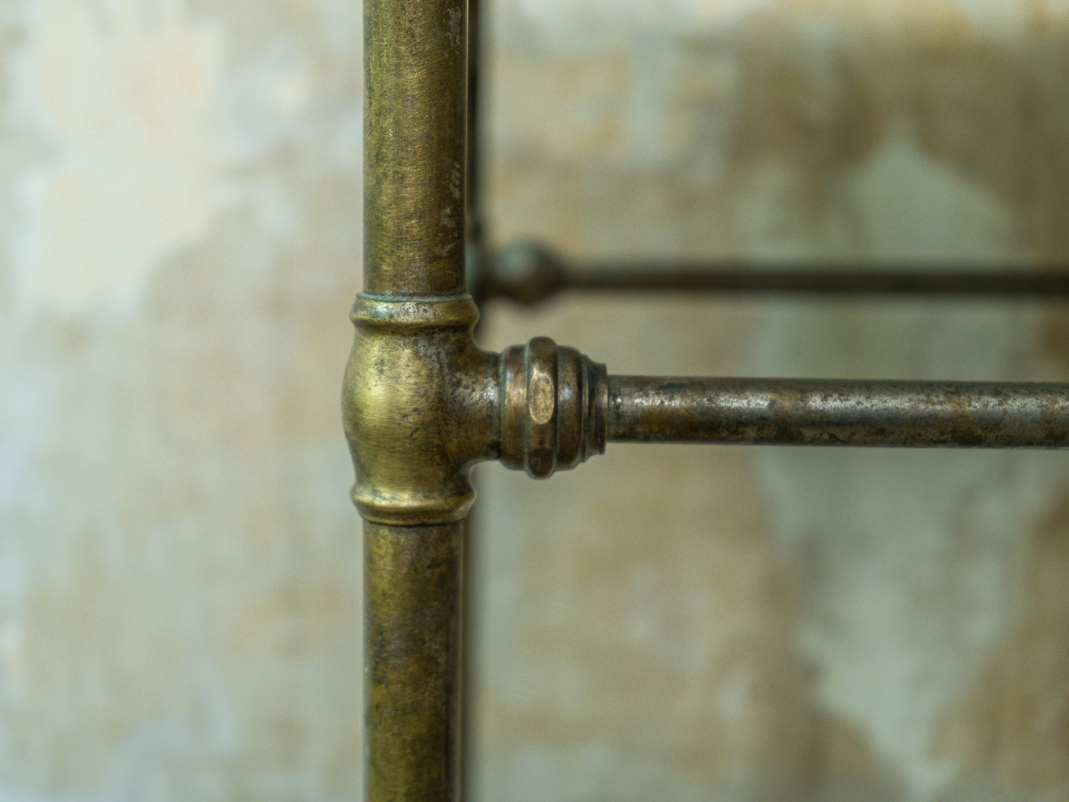 A Marble & Nickel Plated Brass Console Table - Image 6