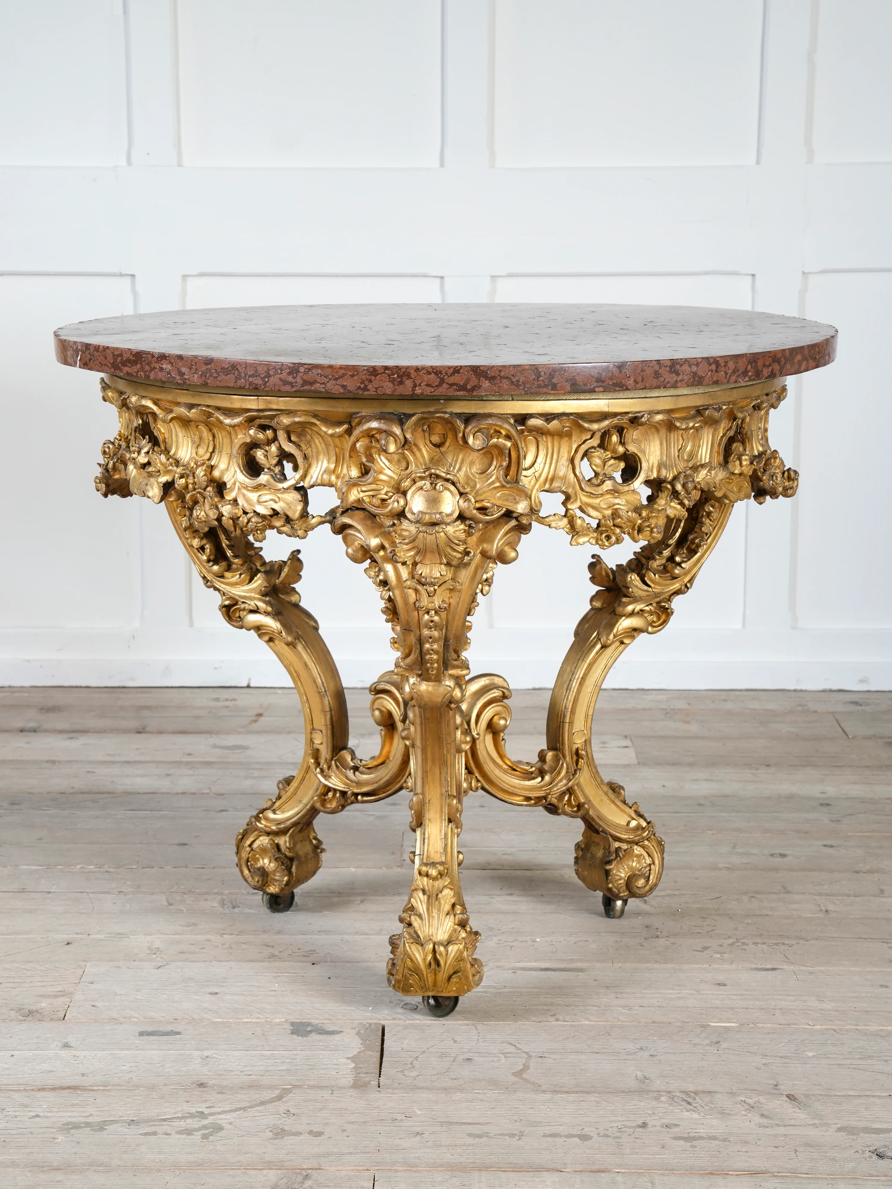 A Mid 19th Century Gilt Gesso Centre Table - Image 4