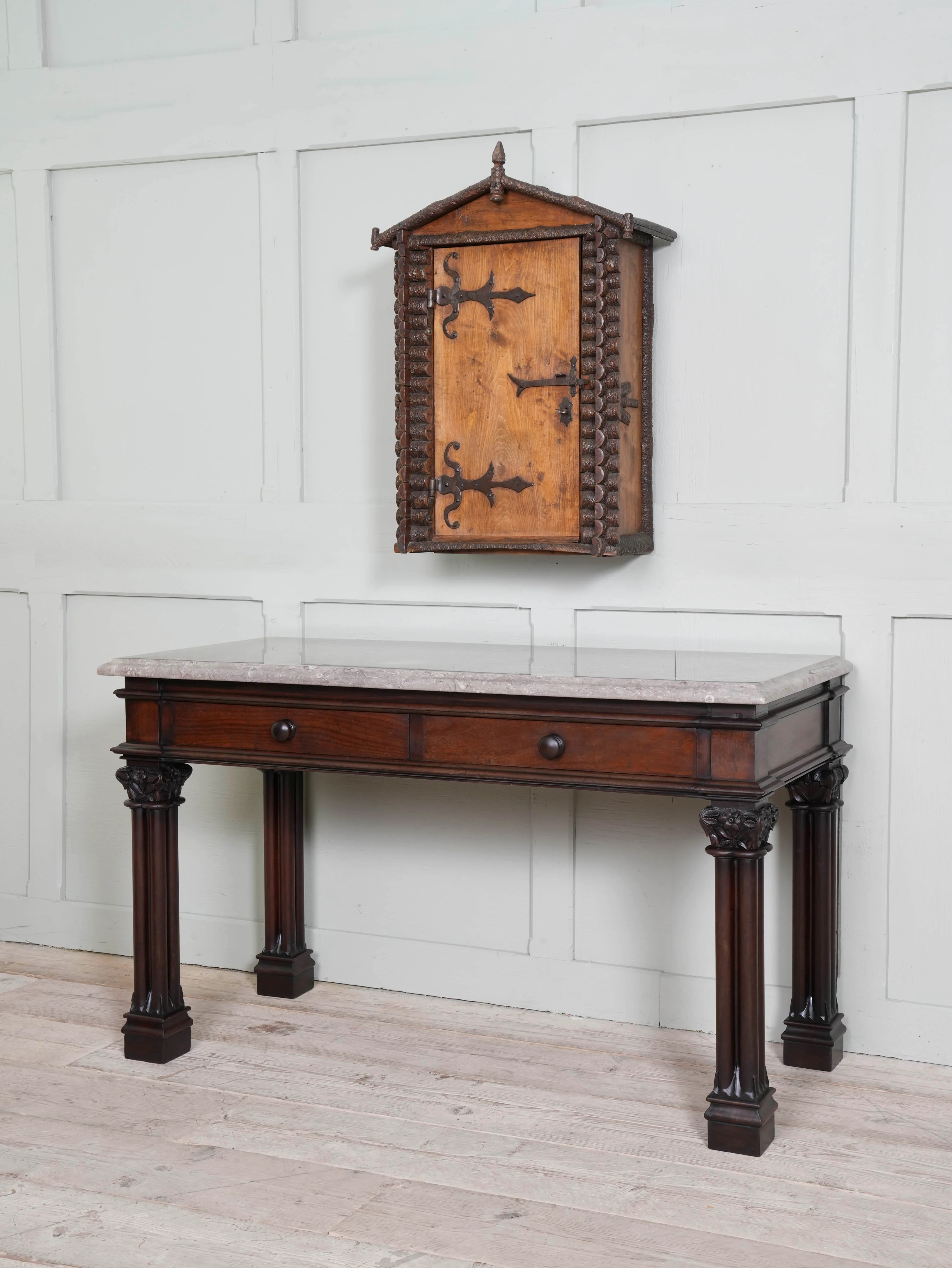 A 19th Century Marble Top Serving Table - Image 4