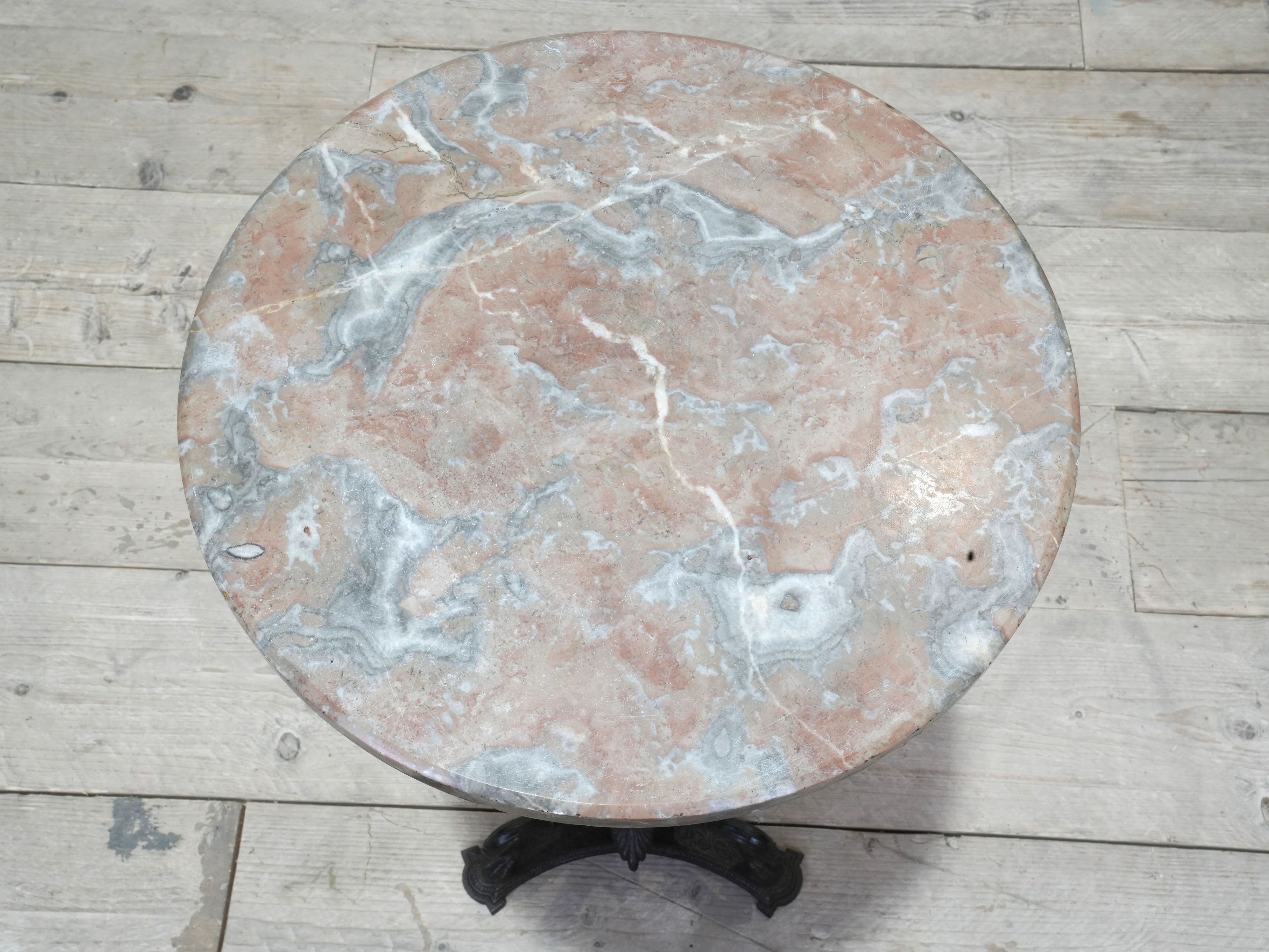 A Regency Cast Iron & Marble Side Table - Image 2
