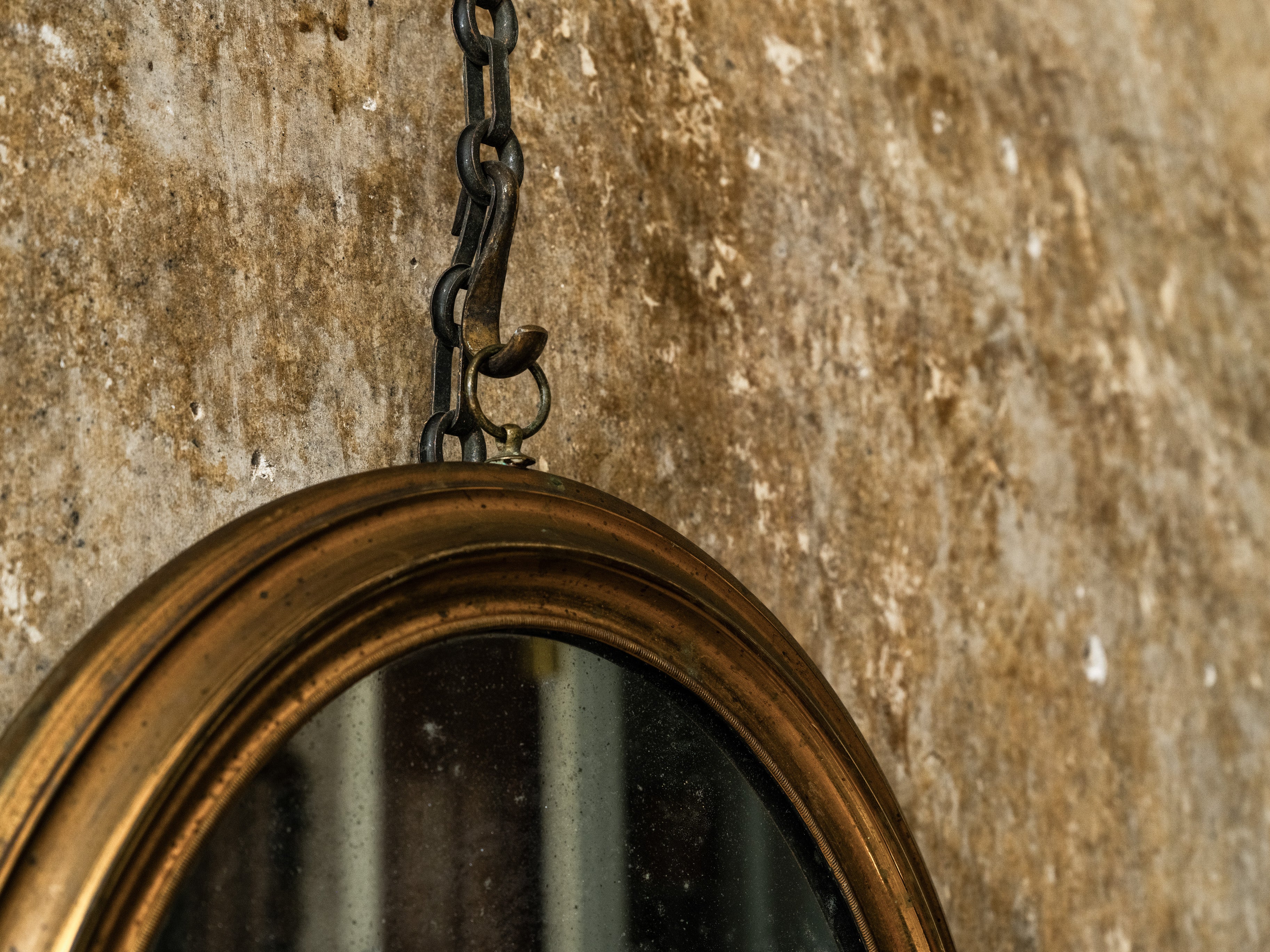 19th Century Brass Mirror - Image 3