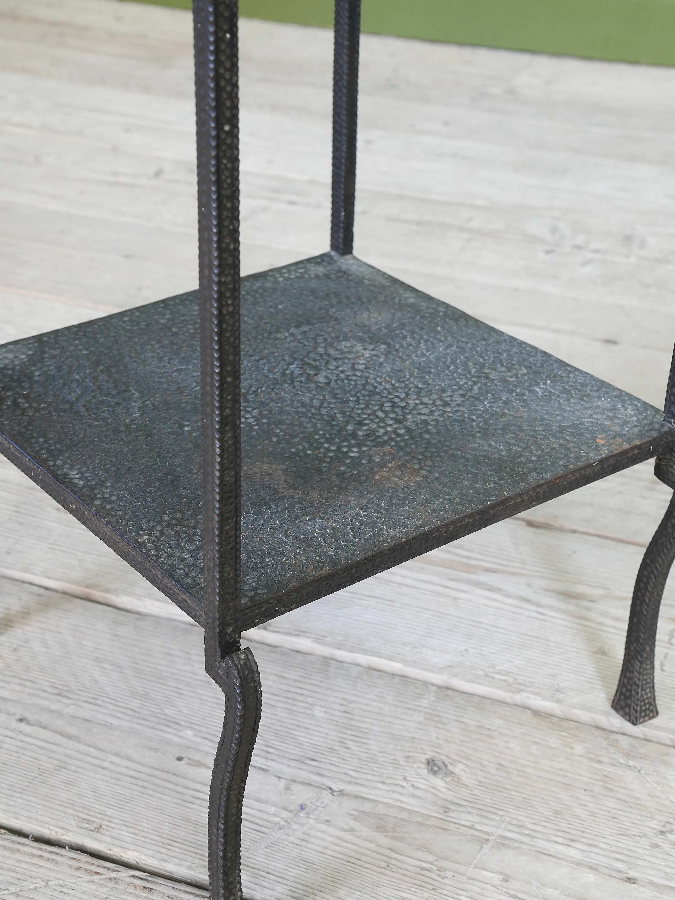 A Beaten Metal Secessionist Side Table - Image 7