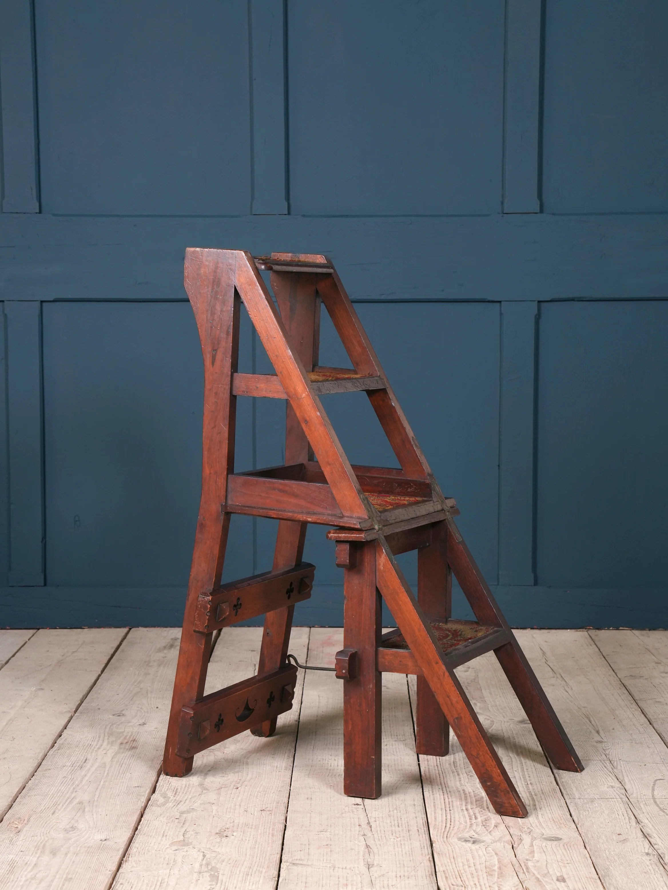 A Walnut Gothic Revival Metamorphic Chair - Image 3