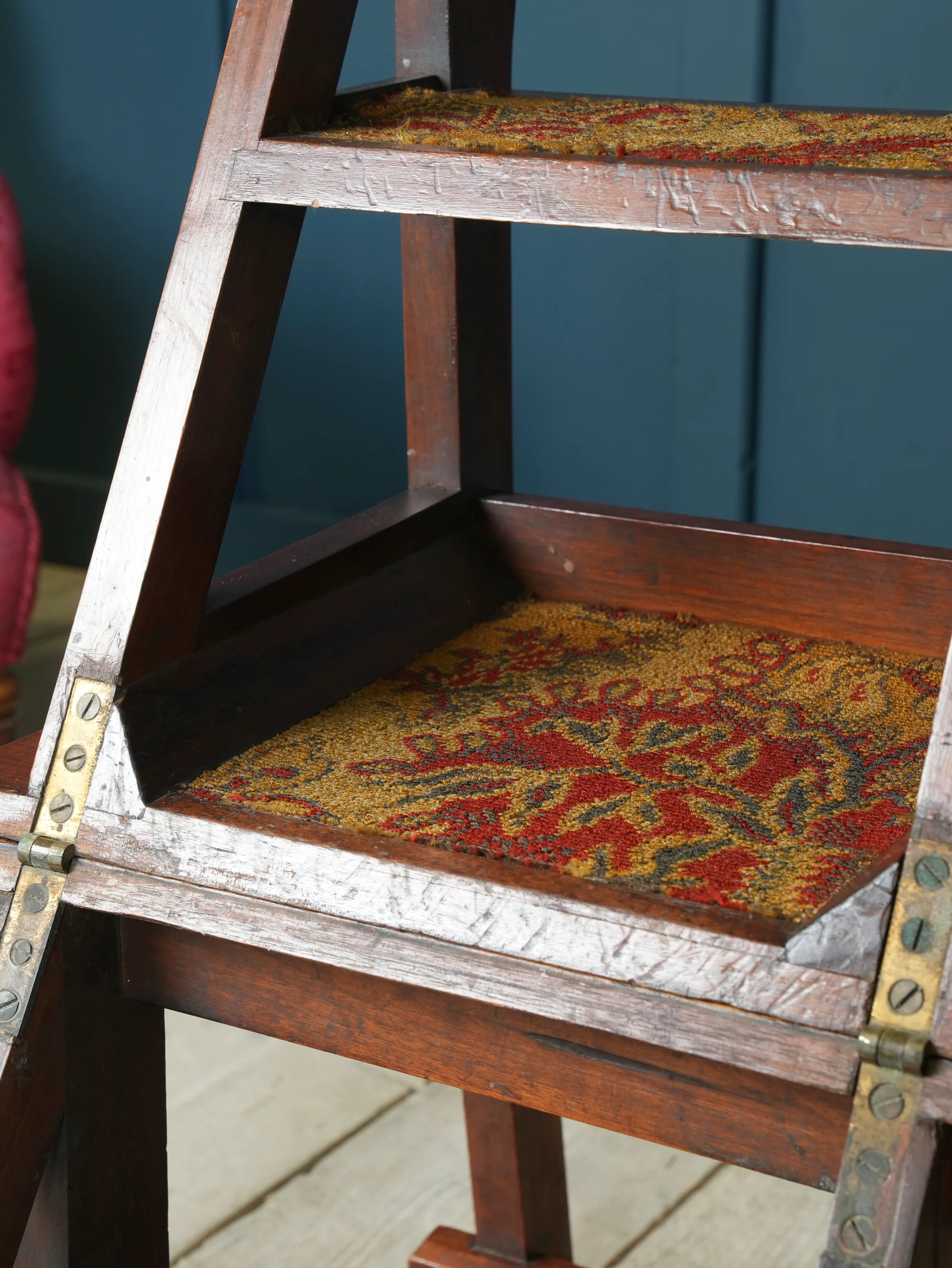 A Walnut Gothic Revival Metamorphic Chair - Image 6