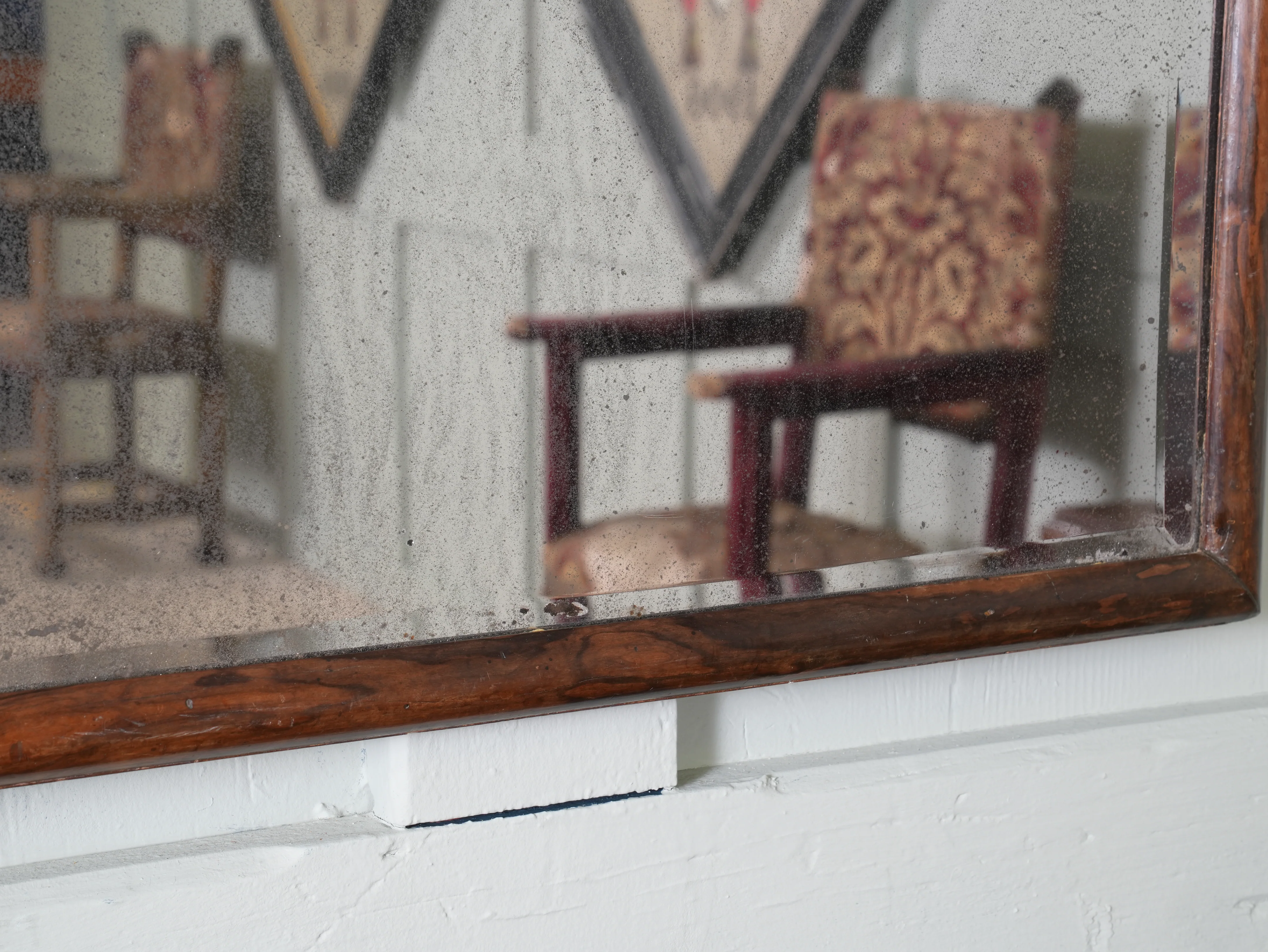A Queen Anne Mahogany Pier Mirror - Image 7