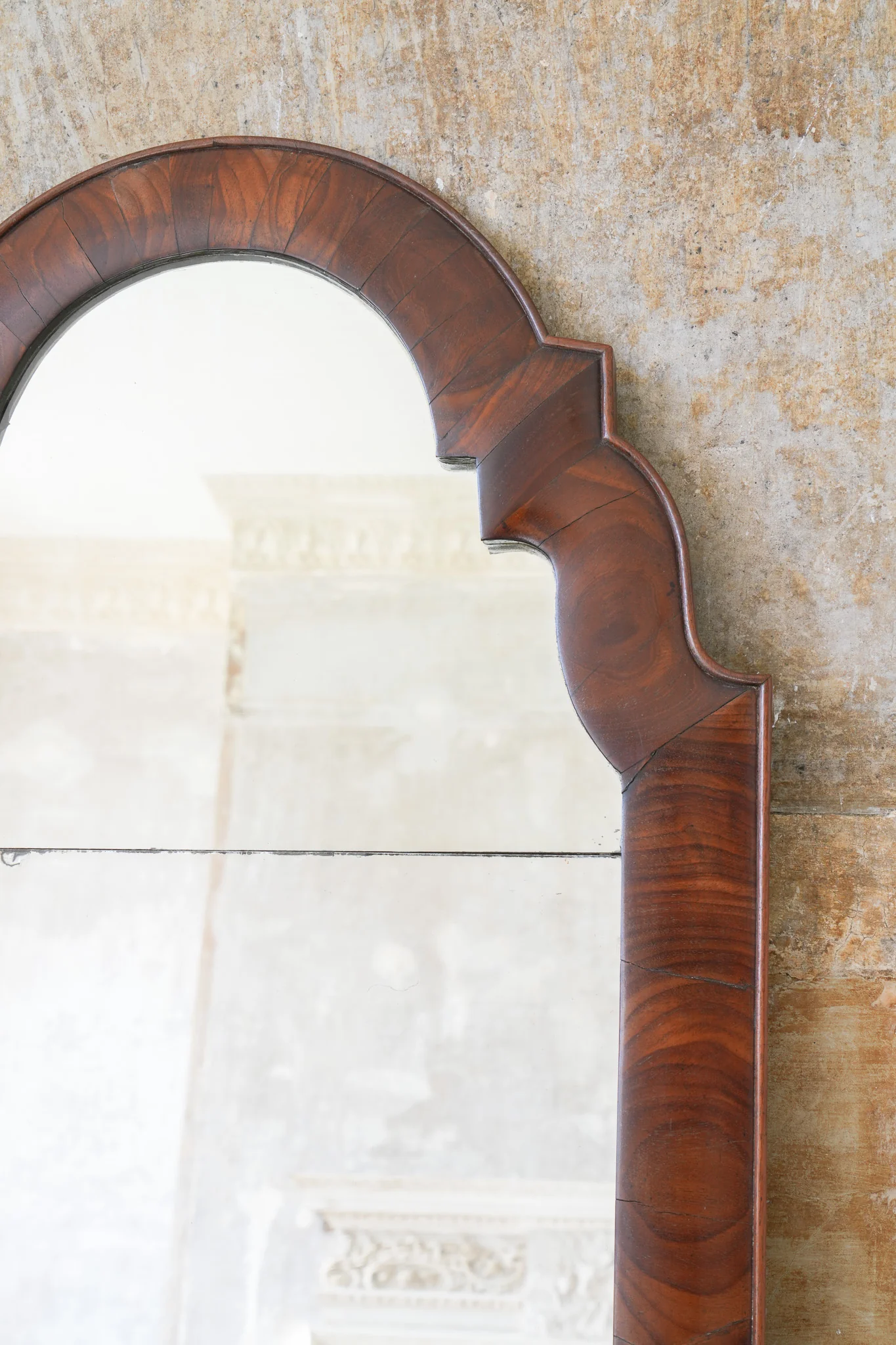 A 19th Century Walnut Pier Mirror - Image 4
