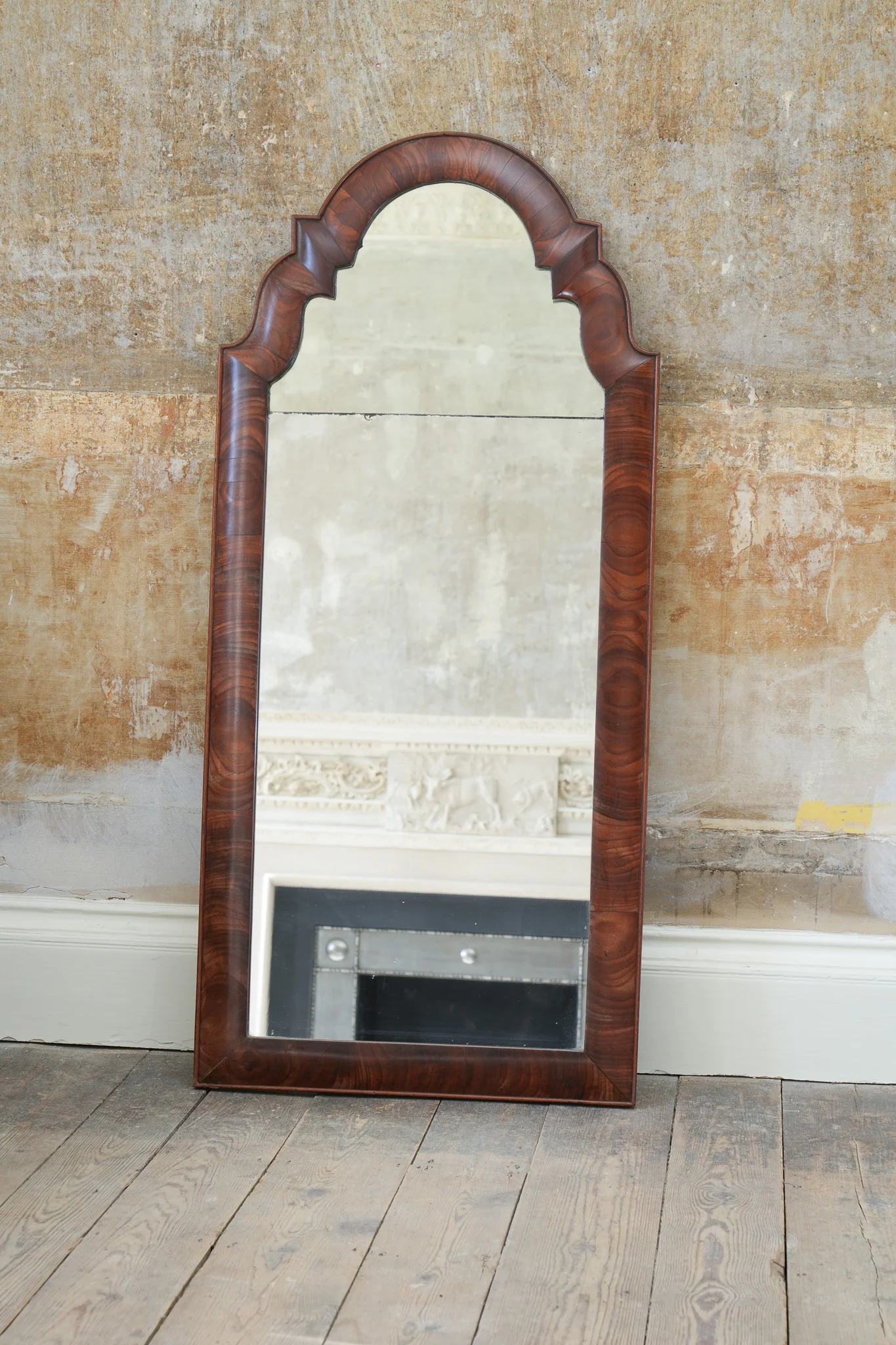 A 19th Century Walnut Pier Mirror - Image 5