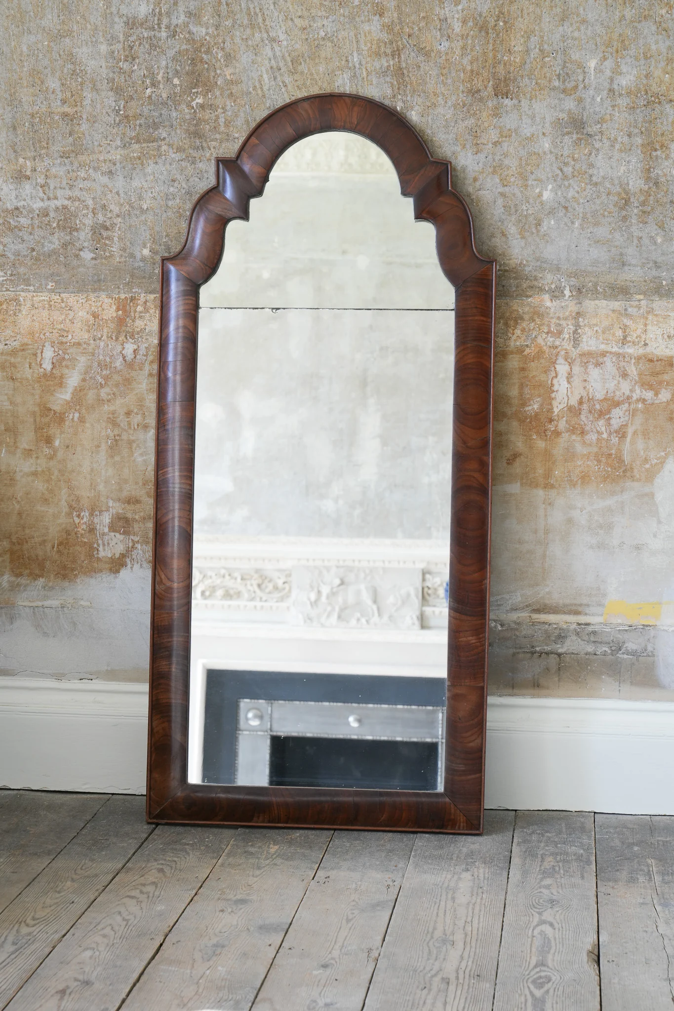 A 19th Century Walnut Pier Mirror - Image 7