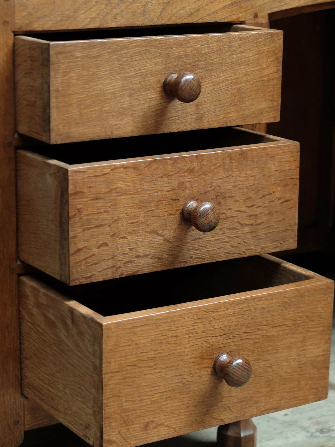 Mouseman Kneehole Desk - Image 6