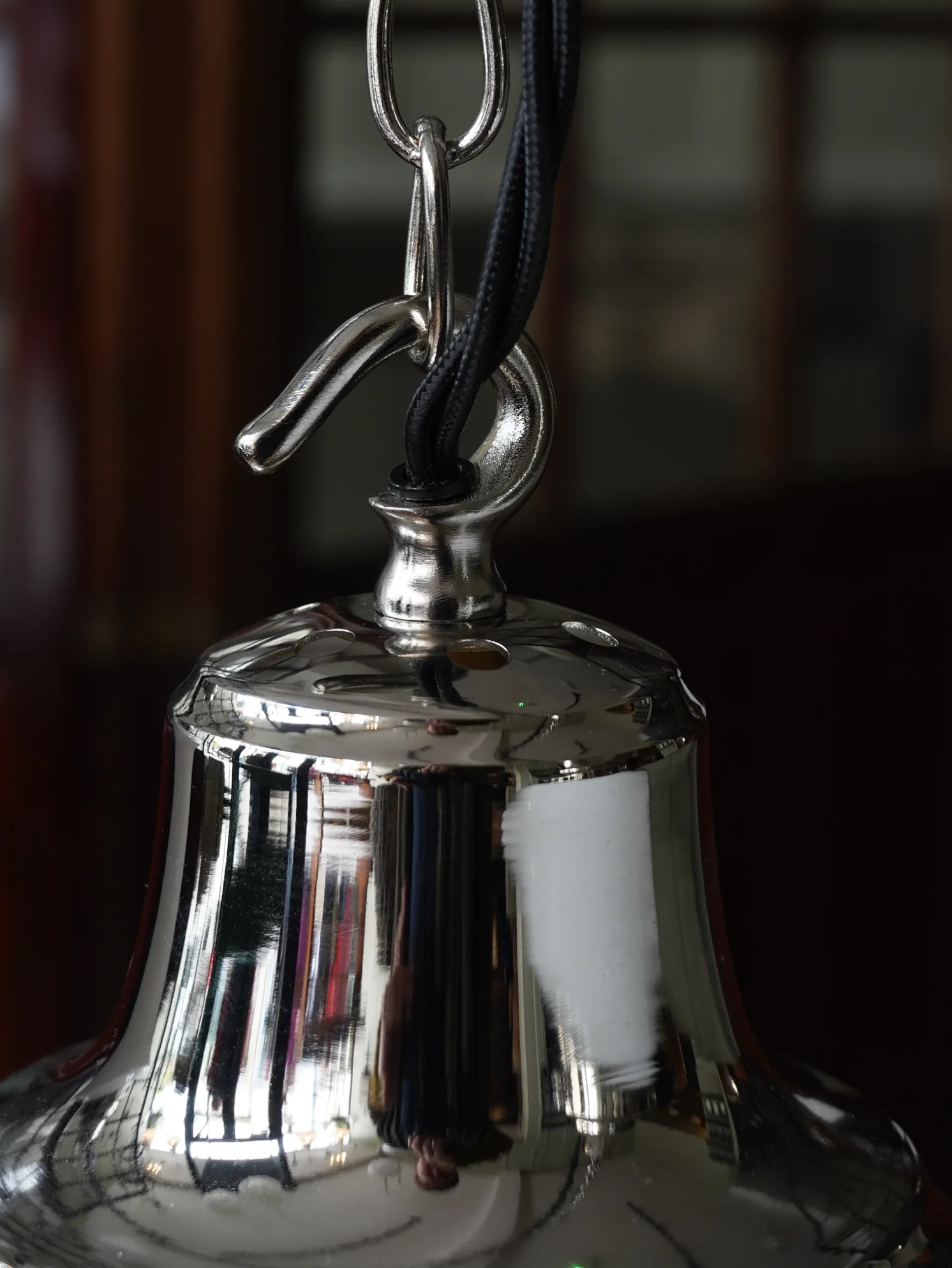 The Draughtsman Opaline Glass Pendant Light in Nickel - Image 9