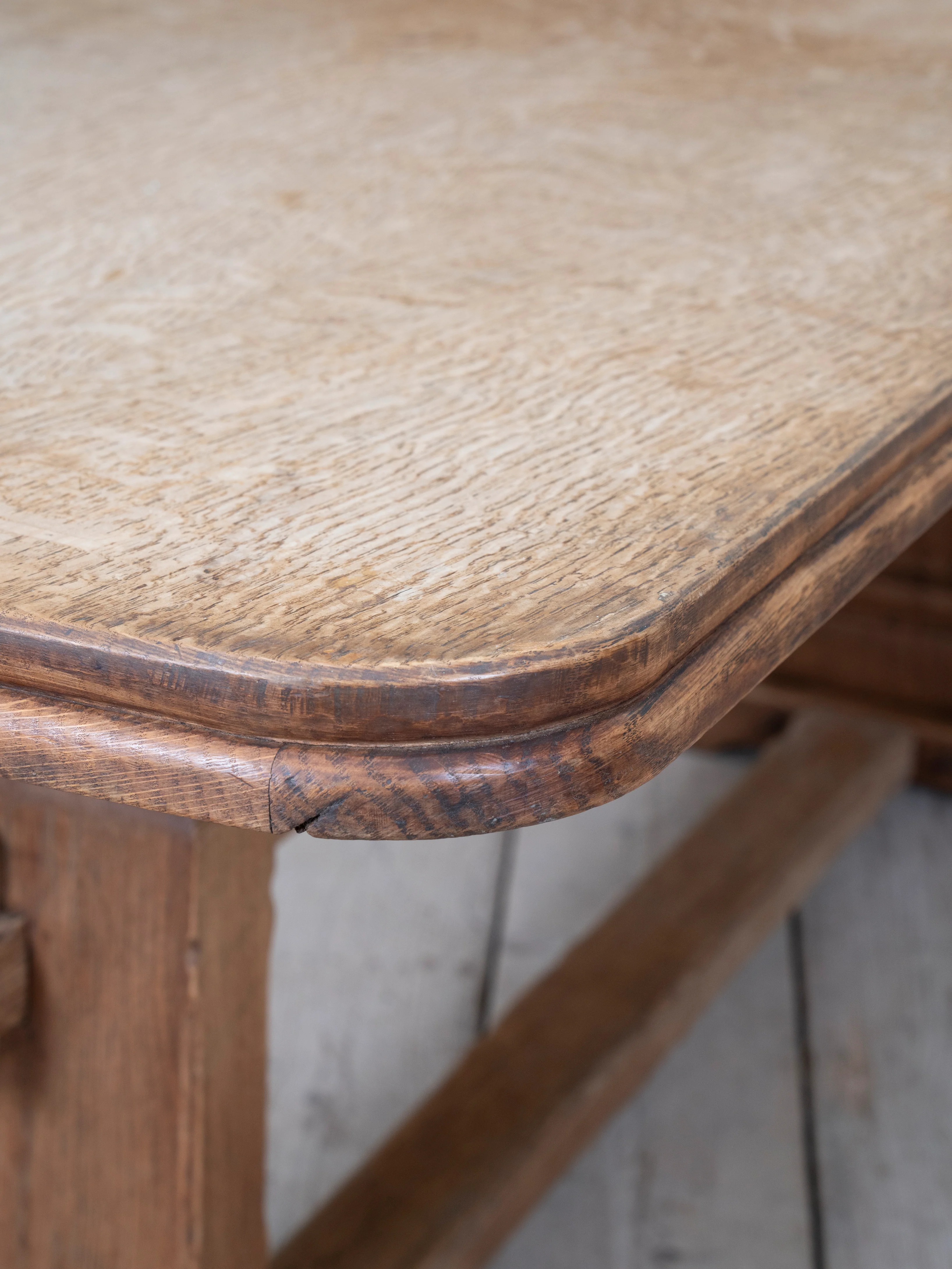 English Oak Arts & Crafts Refectory Table - Image 5