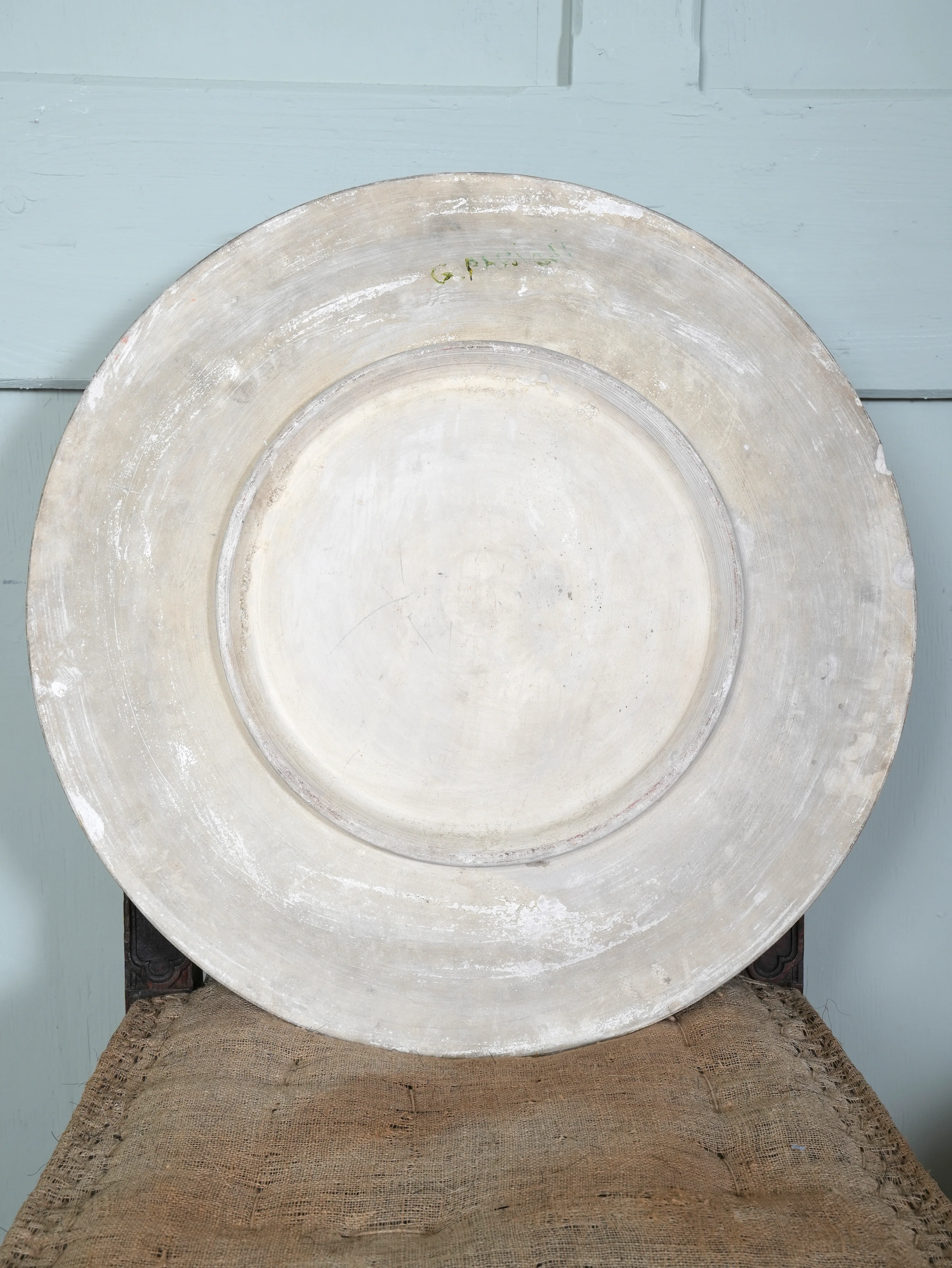 Painted Plaster Platter - Image 5
