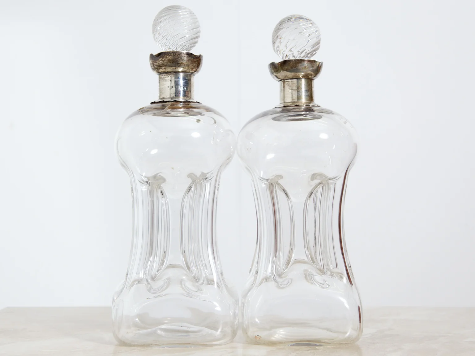 A Pair of Glug Glug Decanters - Image 2