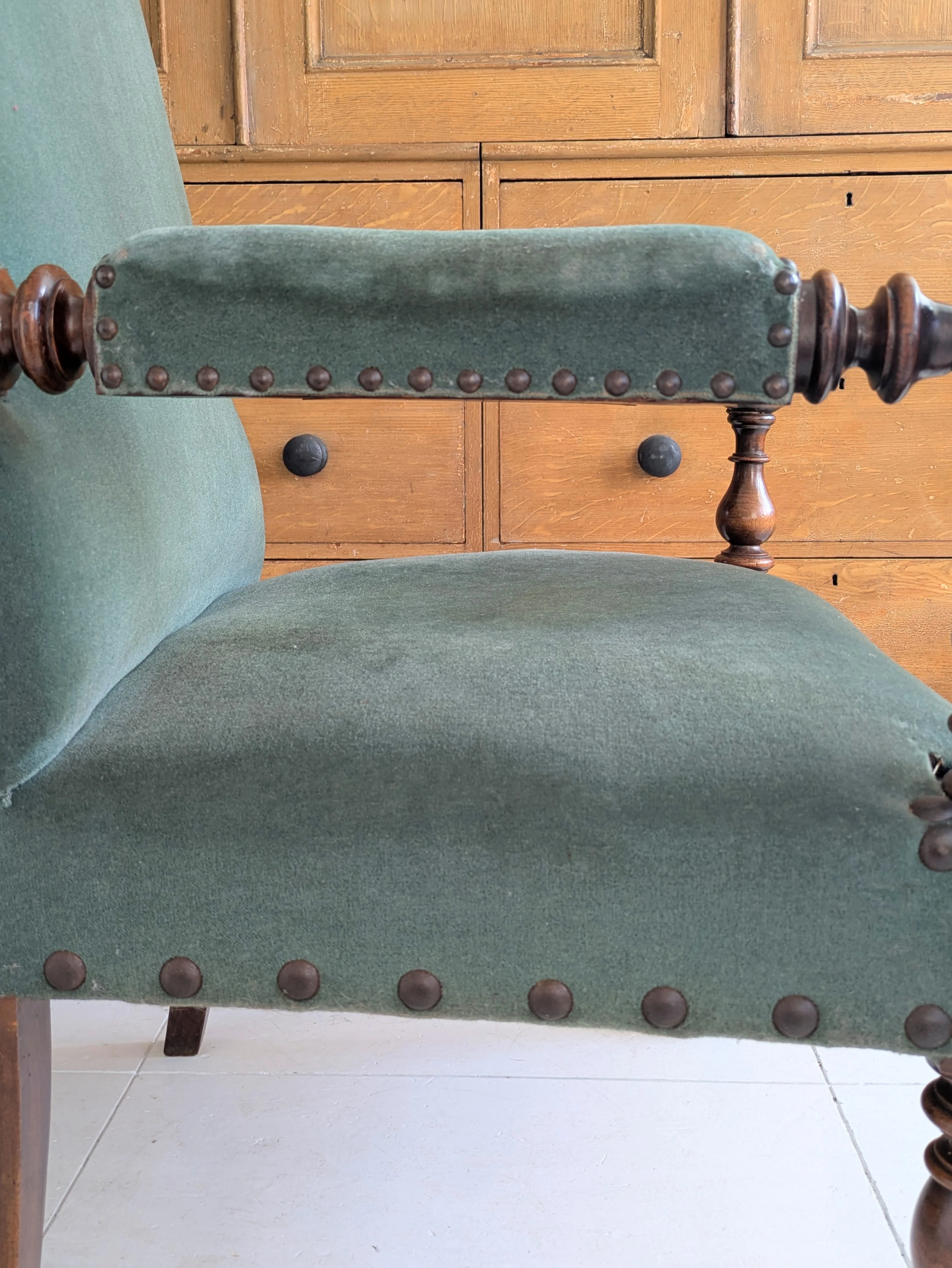 A Pair of 19th Century Walnut Armchairs - Image 16
