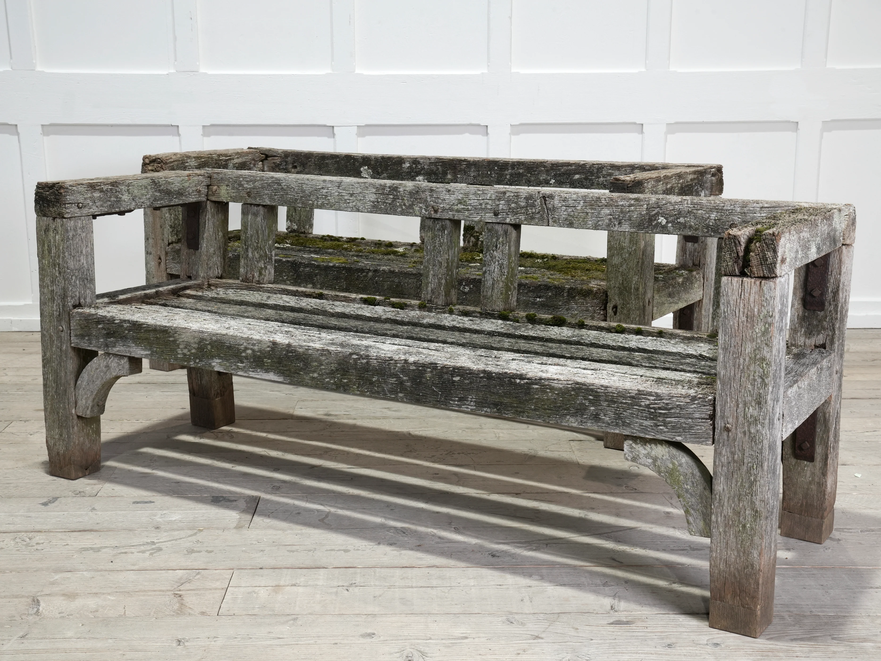 A Pair of Oak Estate Benches - Image 16