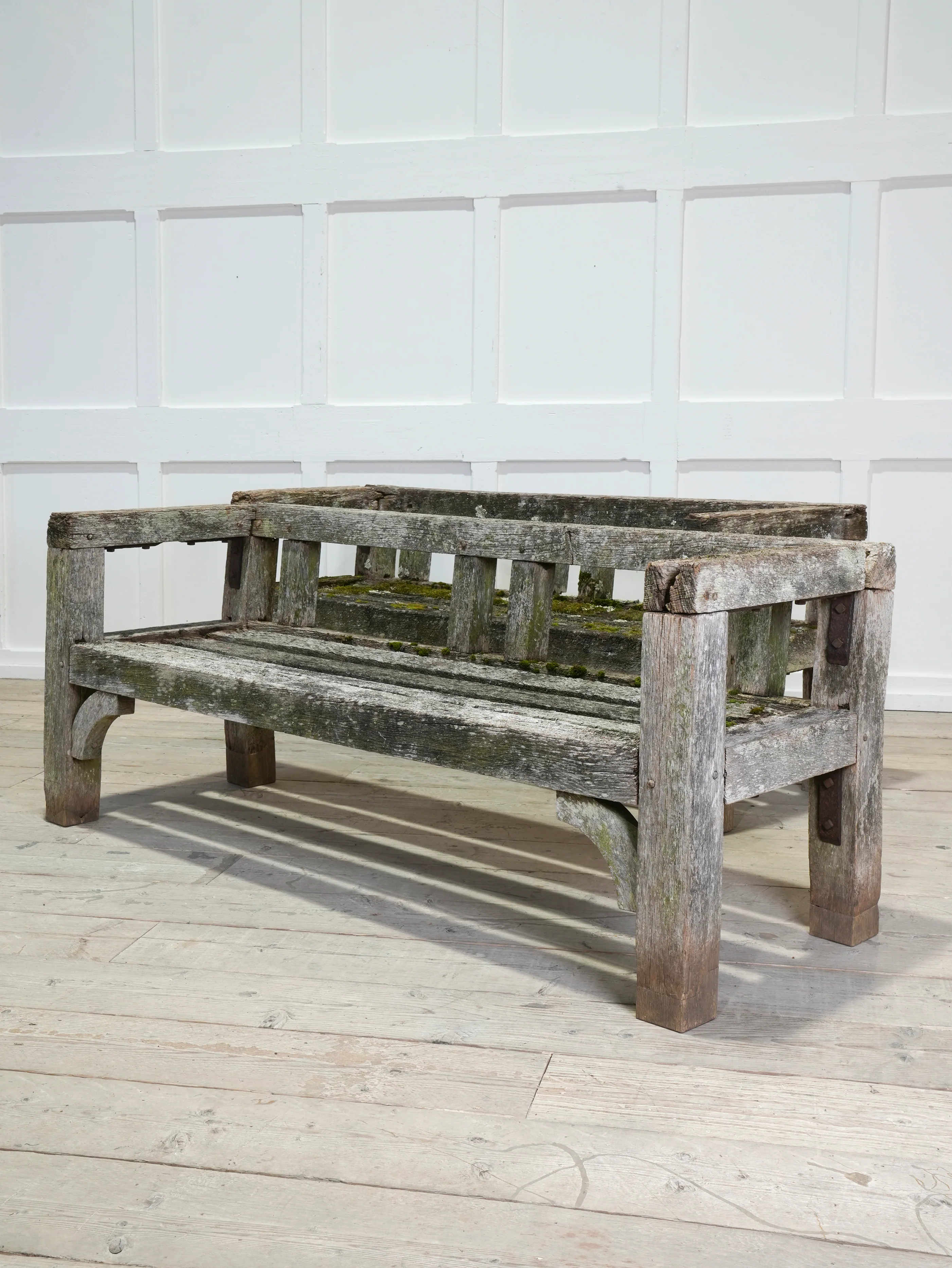 A Pair of Oak Estate Benches - Image 18