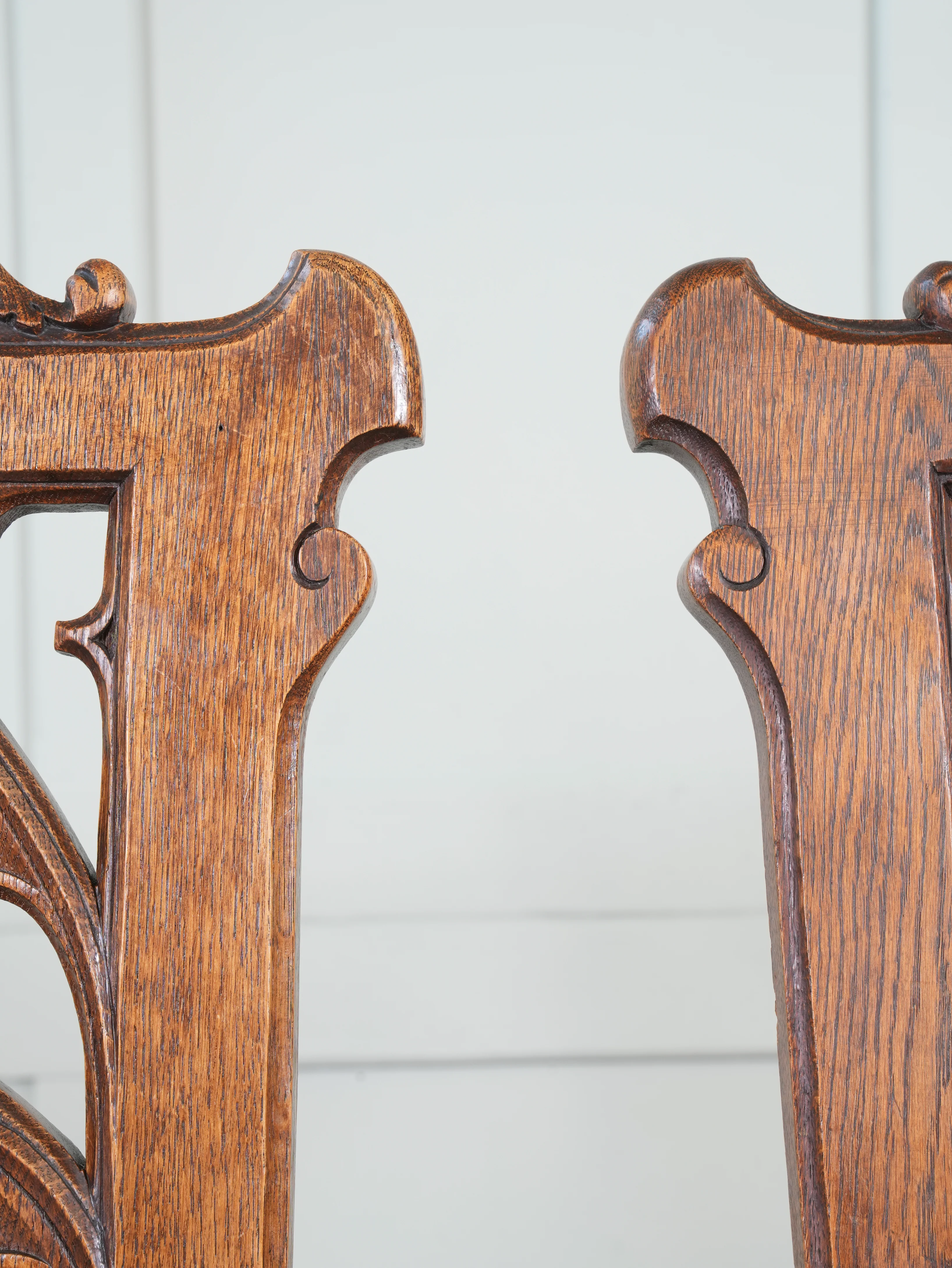 A Pair of 19th Century Oak Gothic Revival Armchairs - Image 11