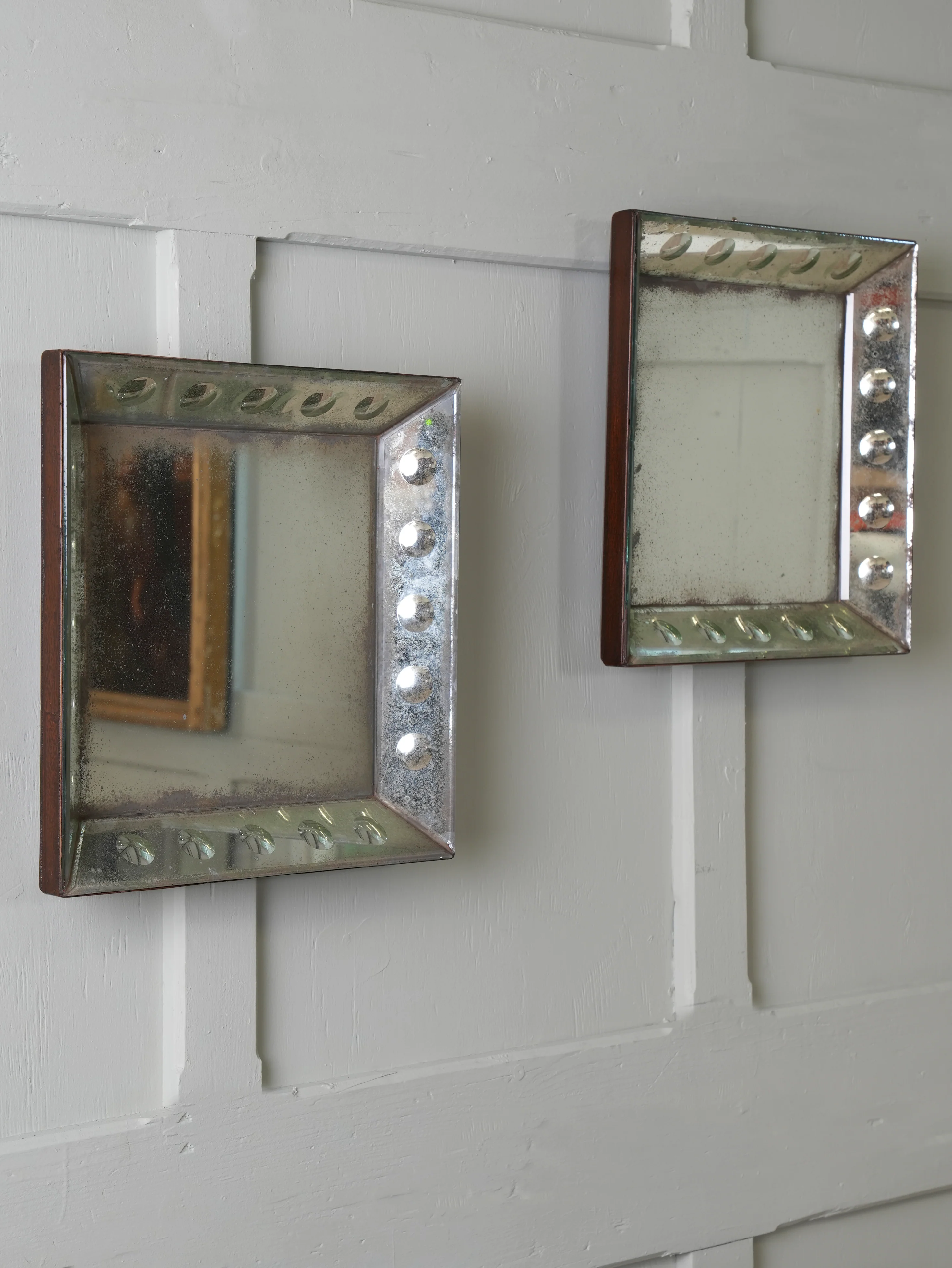 A Pair of Bevelled Wall Mirrors - Image 12