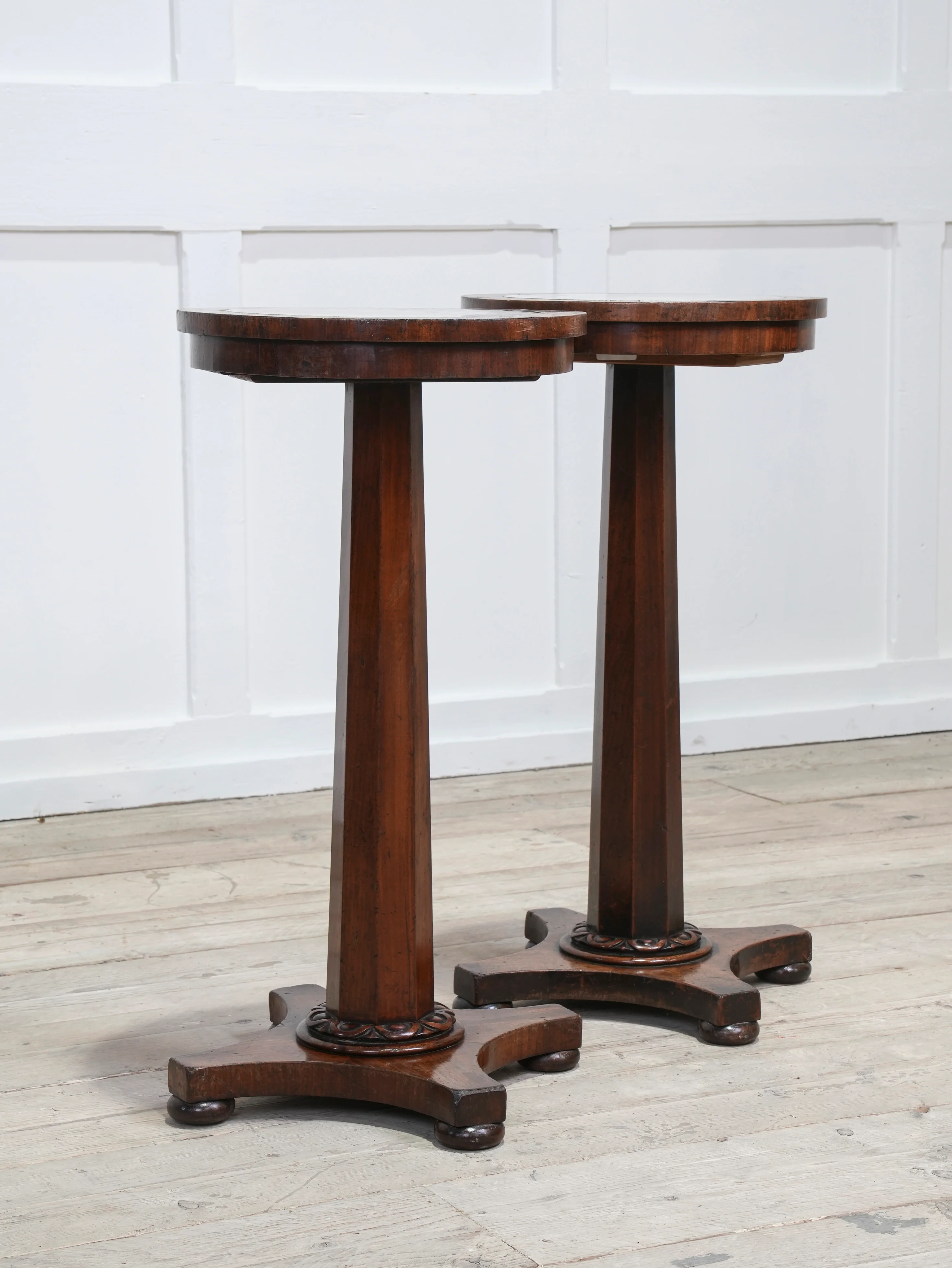 A Pair of 19th Century Mahogany & Marble Side Tables - Image 5