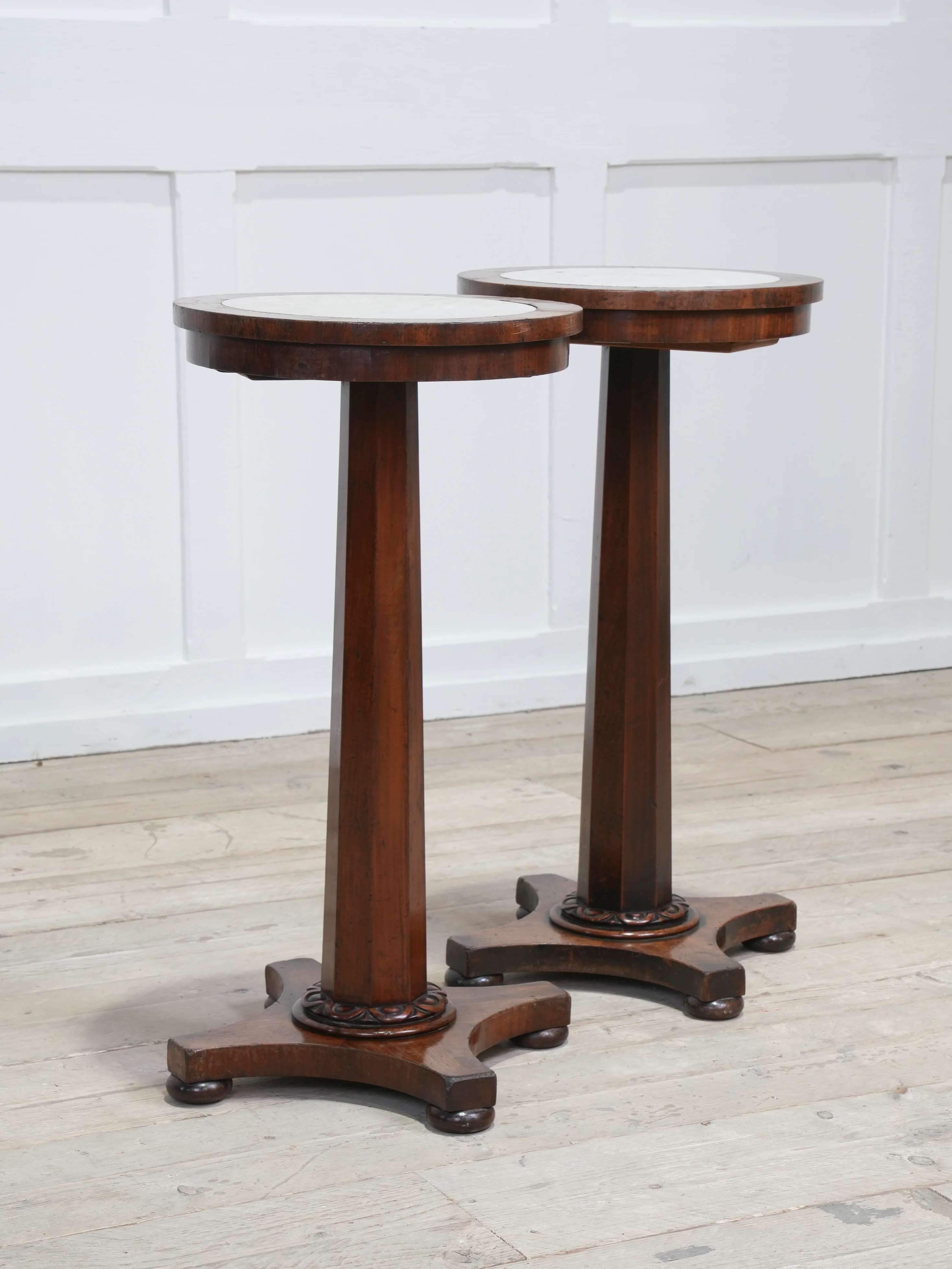 A Pair of 19th Century Mahogany & Marble Side Tables - Image 6