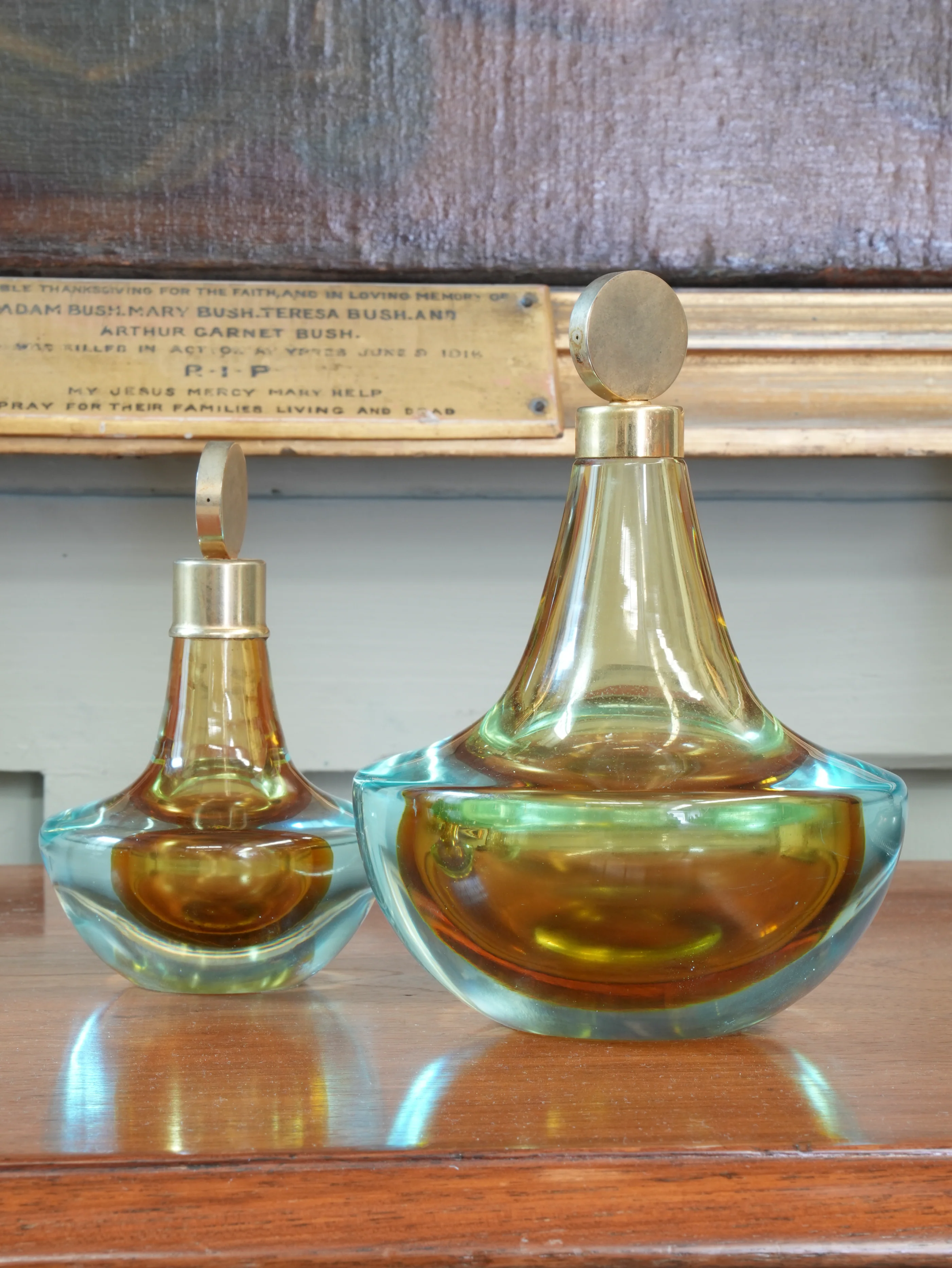 A Pair of Murano Sommerso Scent Bottles - Image 3