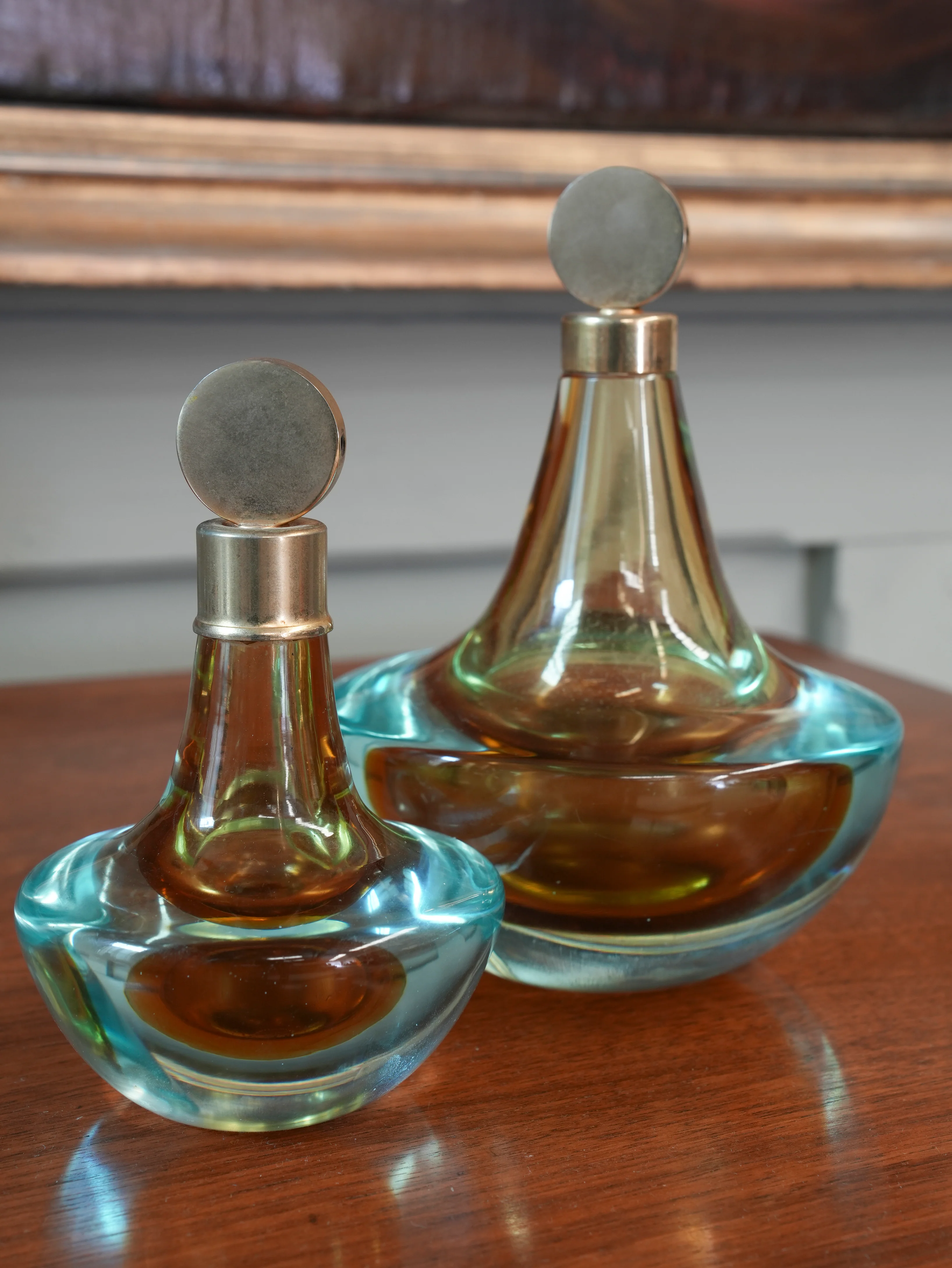 A Pair of Murano Sommerso Scent Bottles - Image 4