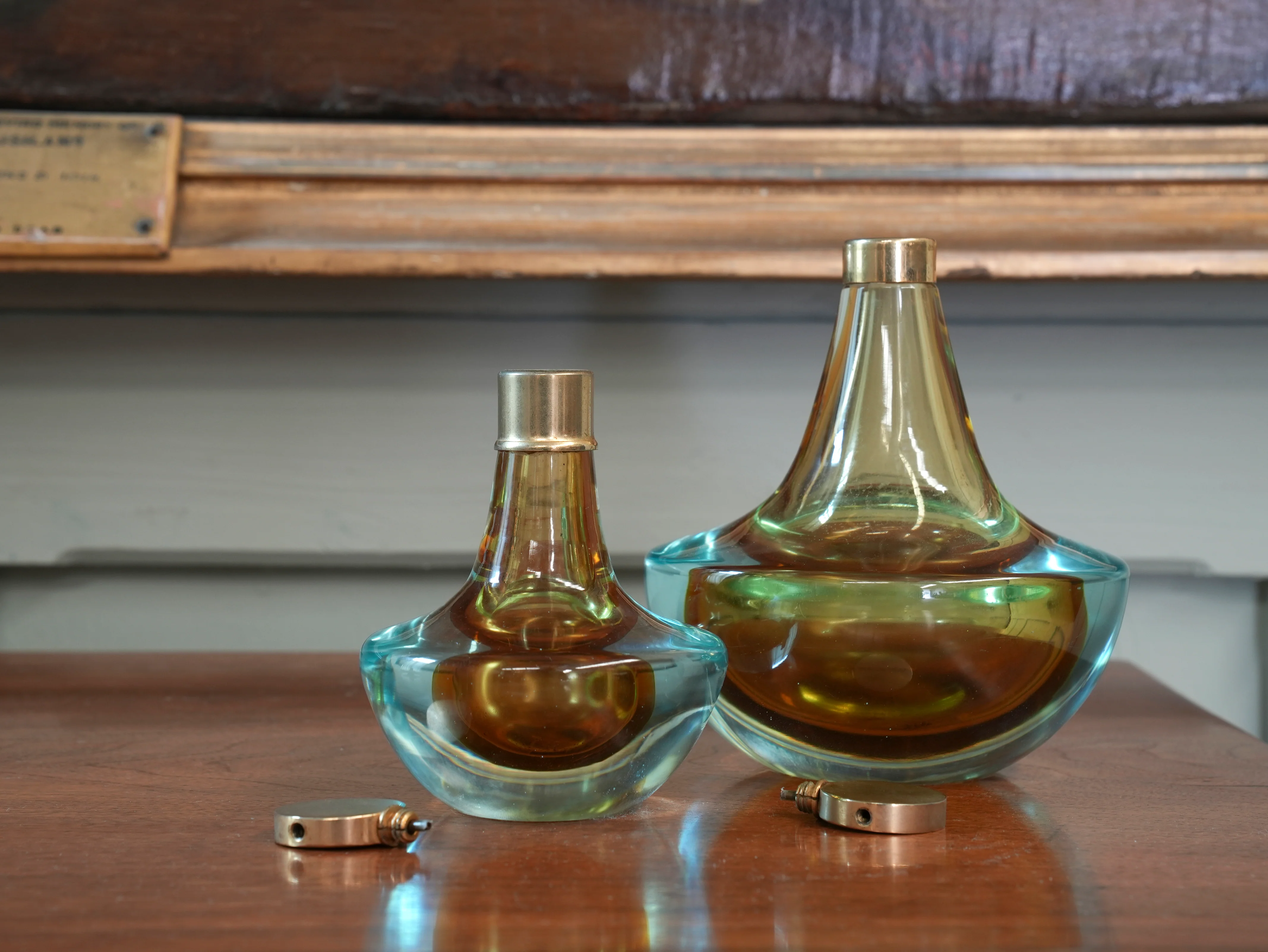 A Pair of Murano Sommerso Scent Bottles - Image 6