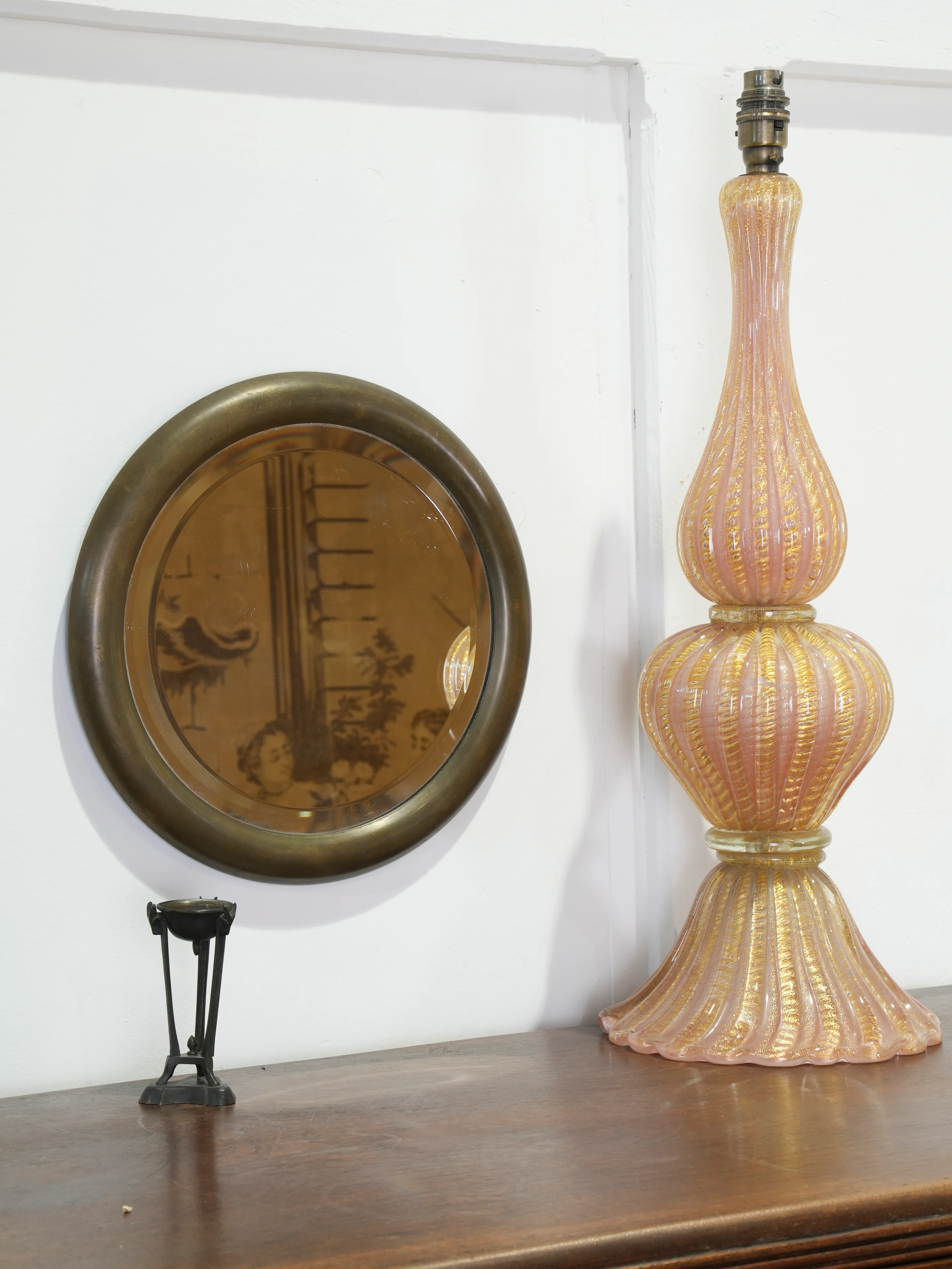 A Brass Framed Mirror - Image 3