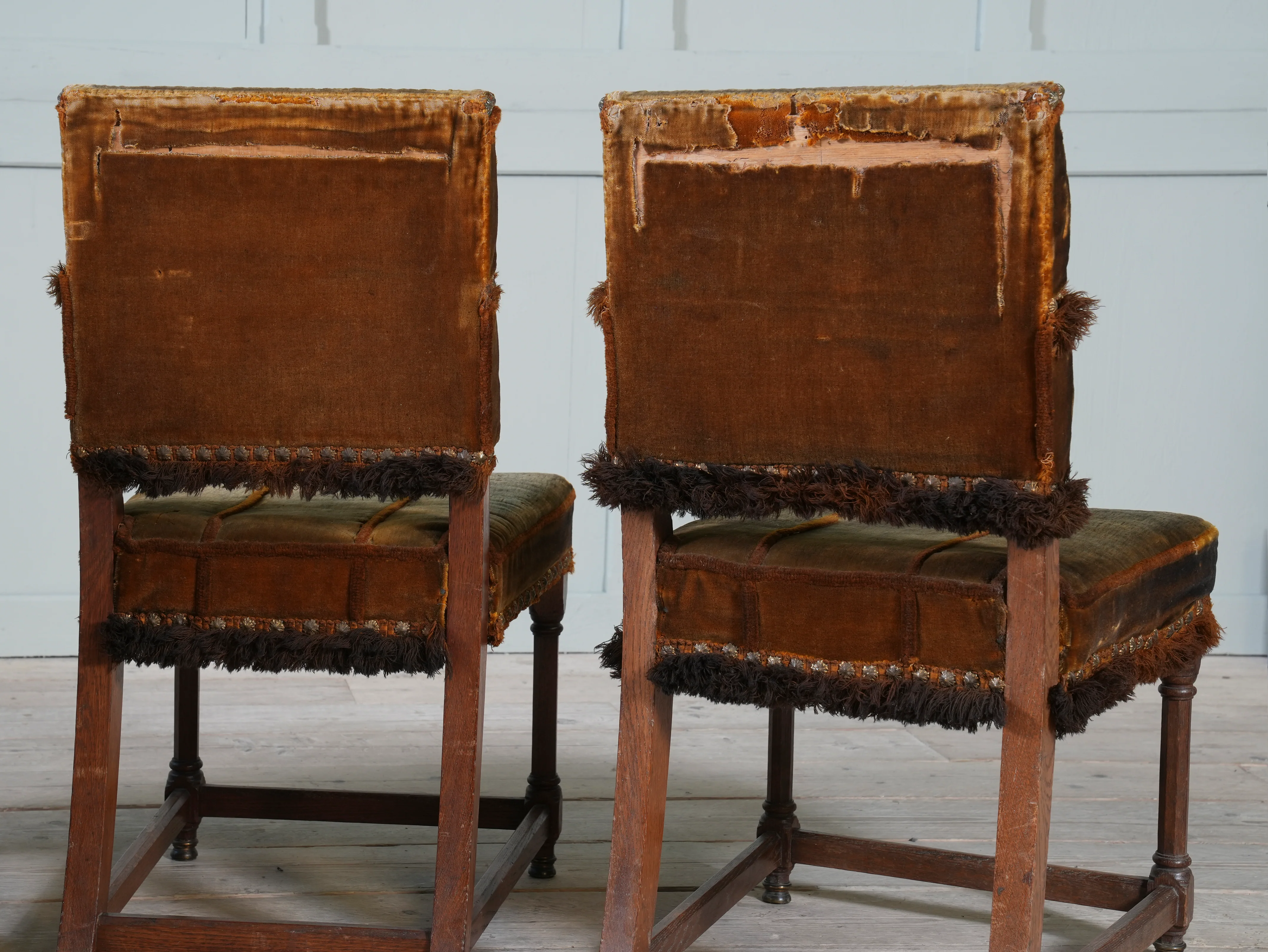 A Set of Four Oak Renaissance Revival Side Chairs - Image 14