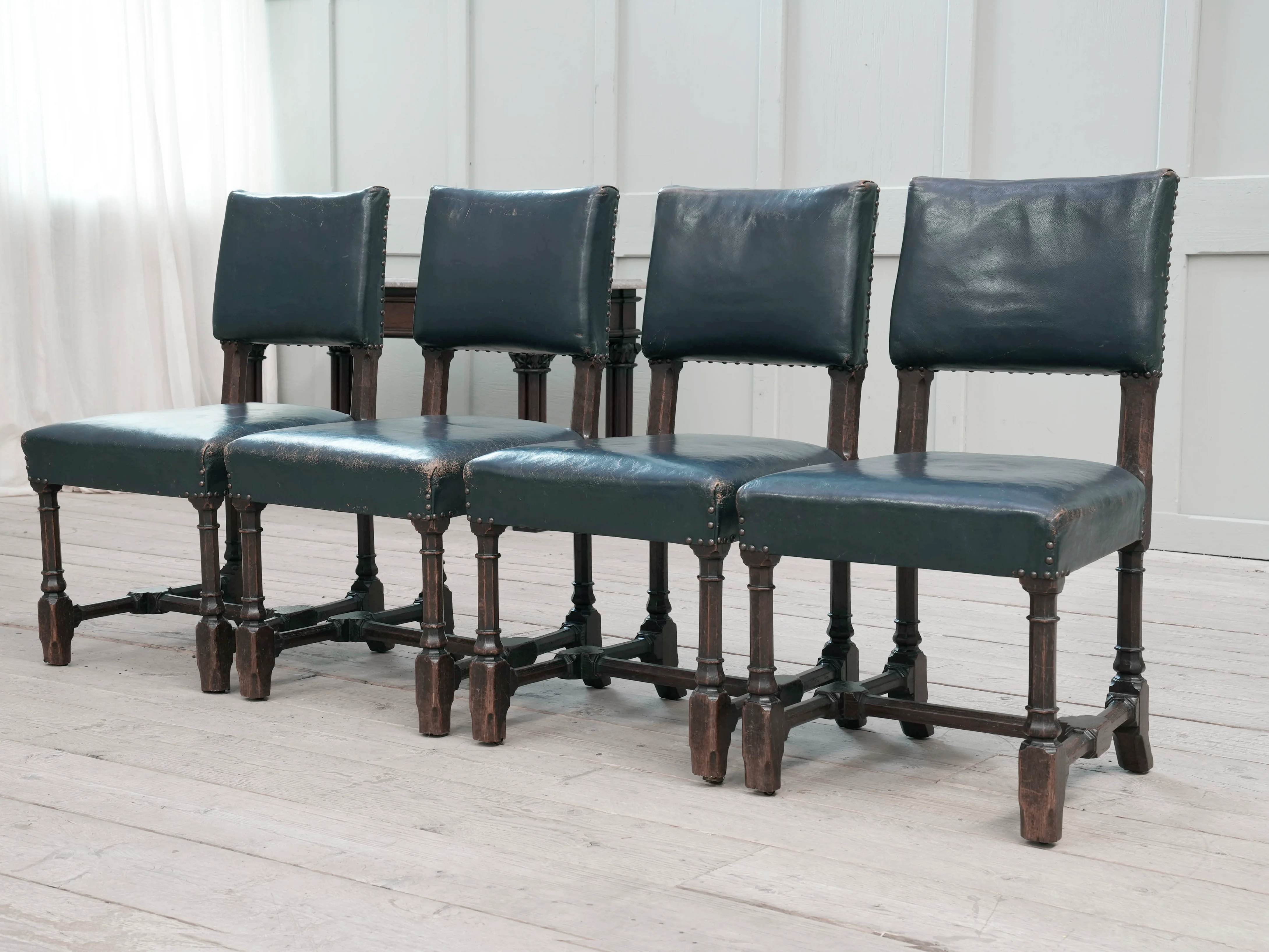 Four Pugin Portcullis Chairs - Image 6