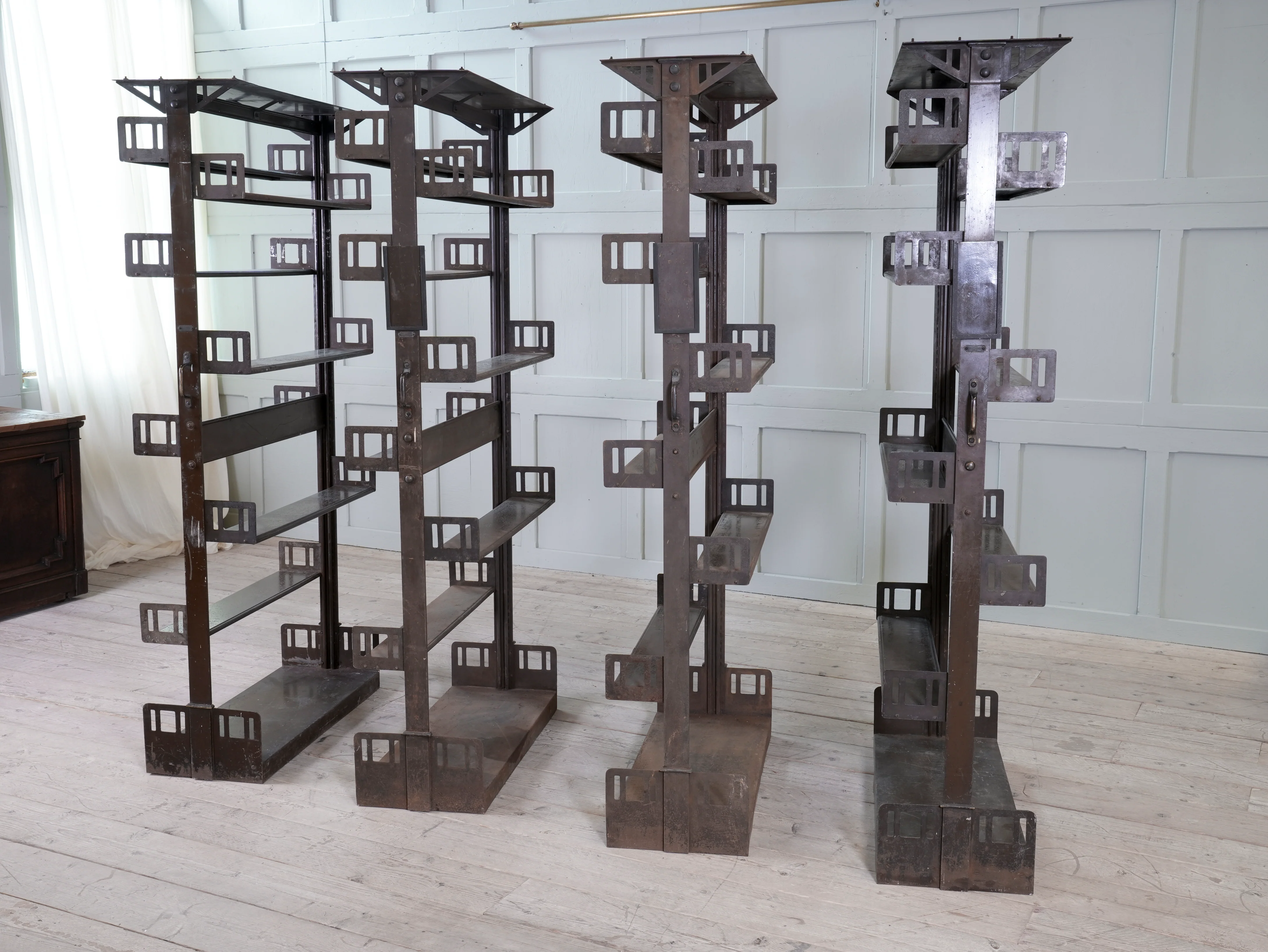 Four Steel James Gibbons Library Racking Systems - Image 16