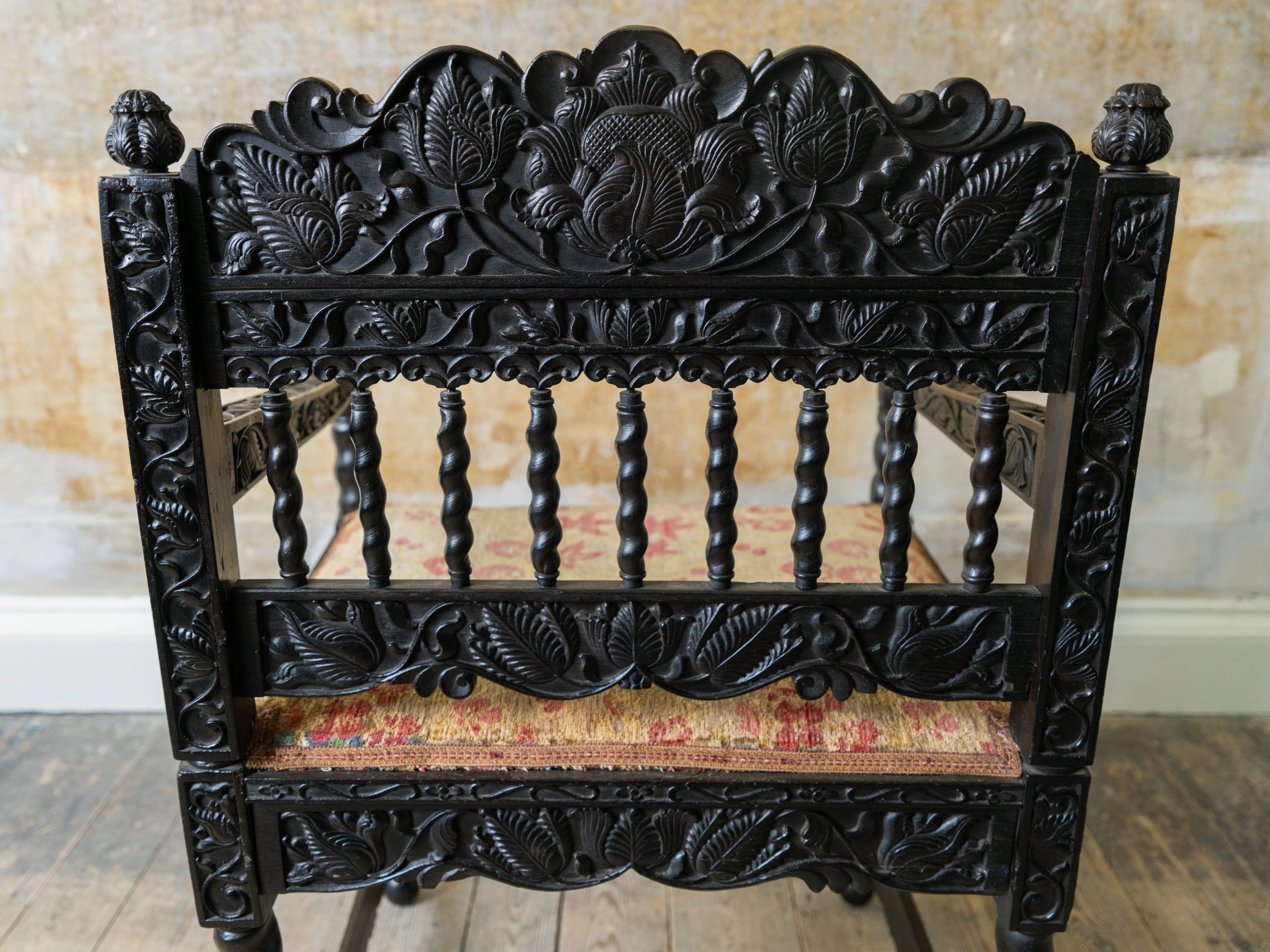 A 17th Century Dutch Colonial Ebony Armchair - Image 15