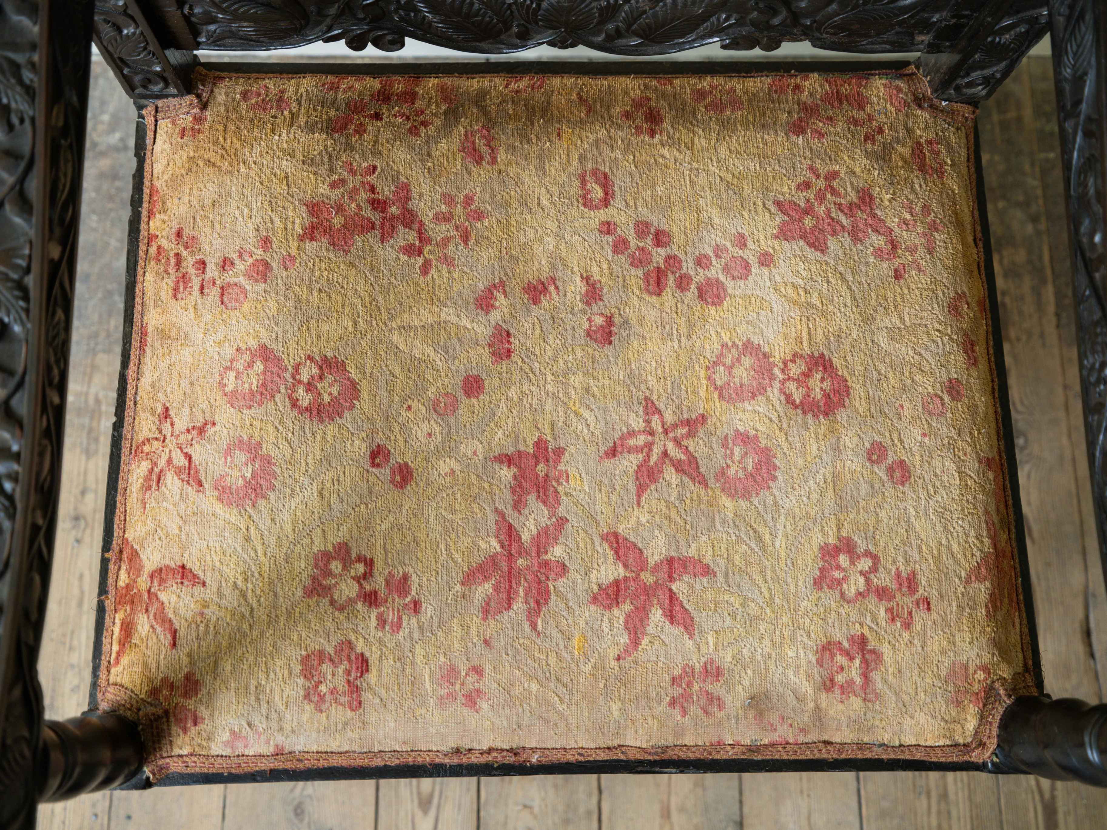 A 17th Century Dutch Colonial Ebony Armchair - Image 9
