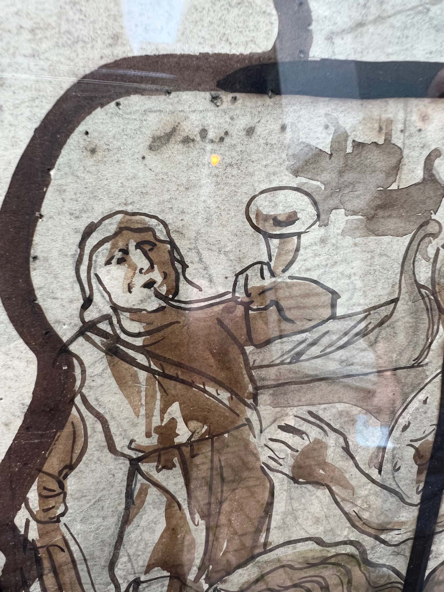 A Pair of 19th Century Stained Glass Watercolour Cartoons - Image 20