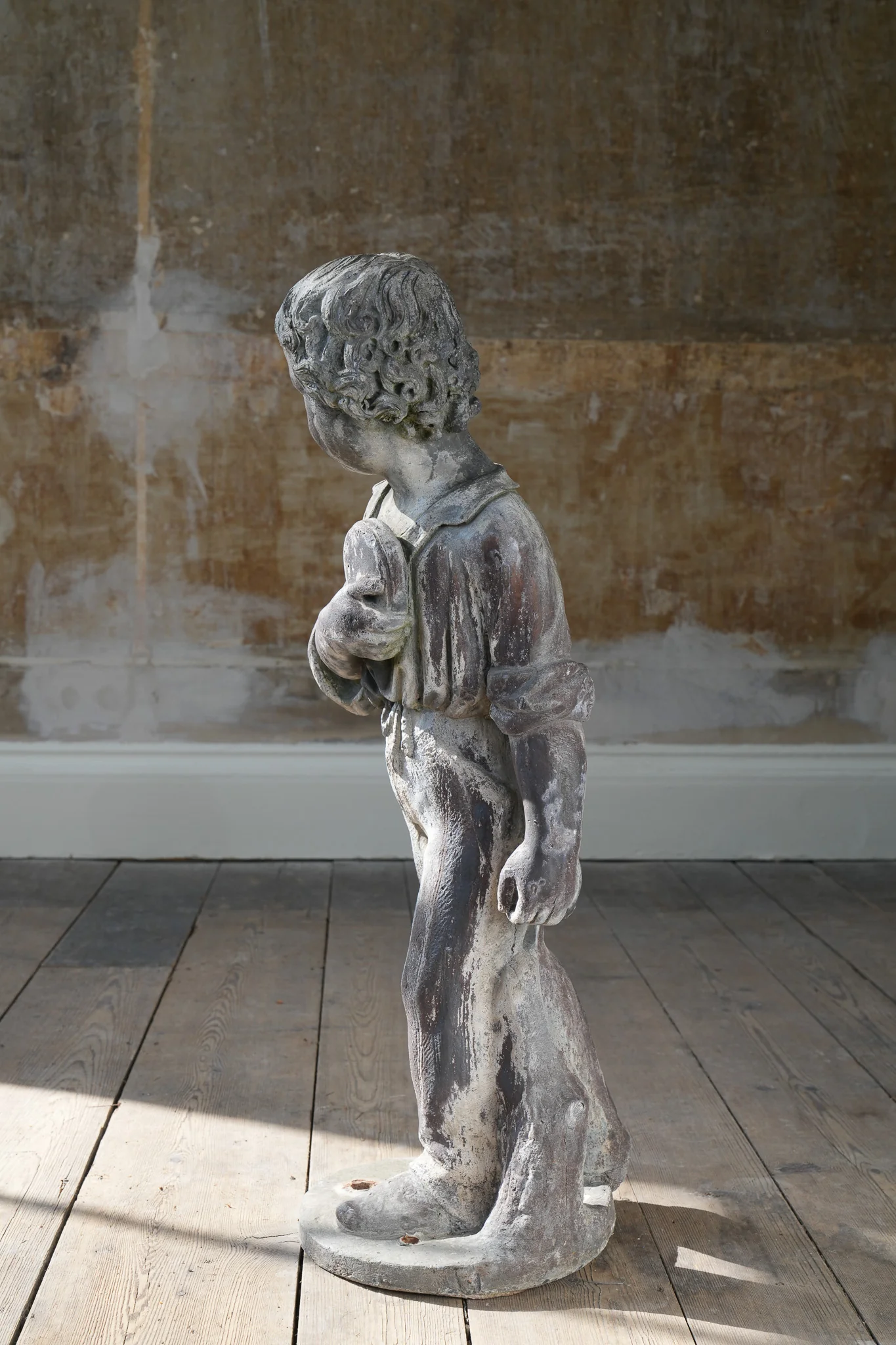 A Lead Statue of a Boy - Image 14