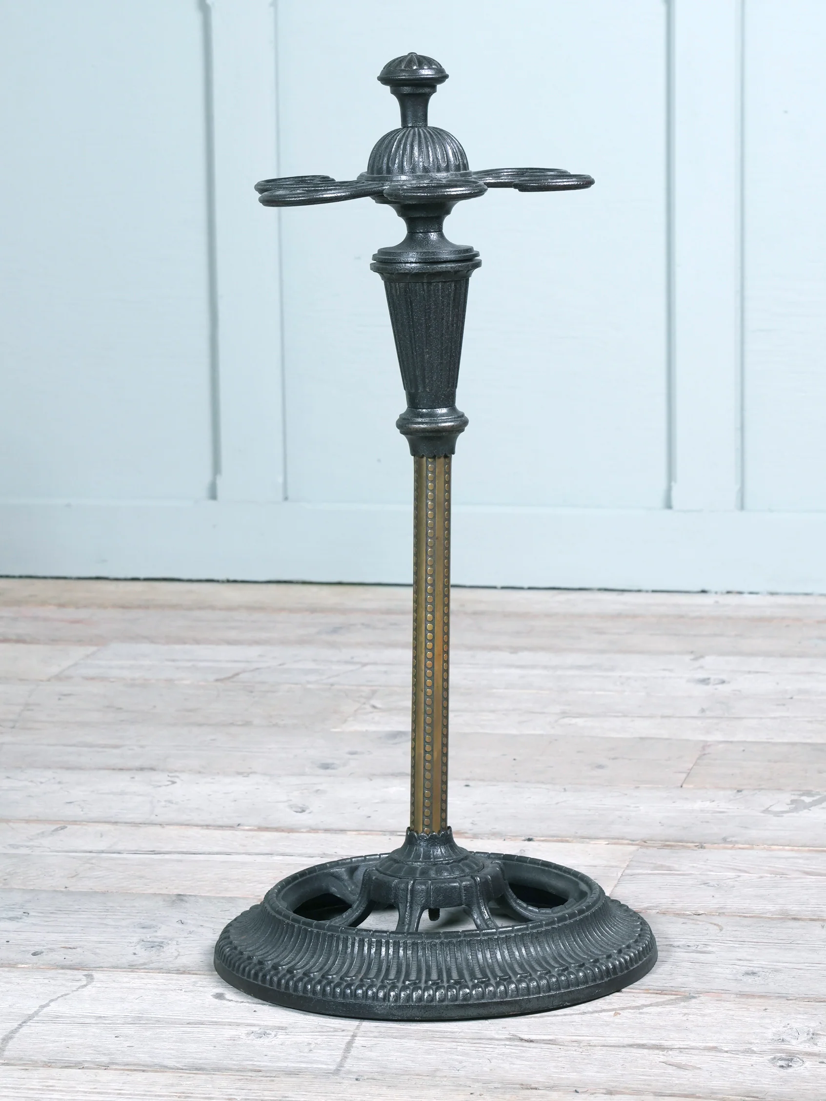 A Cast Iron & Brass Stick Stand - Image 3