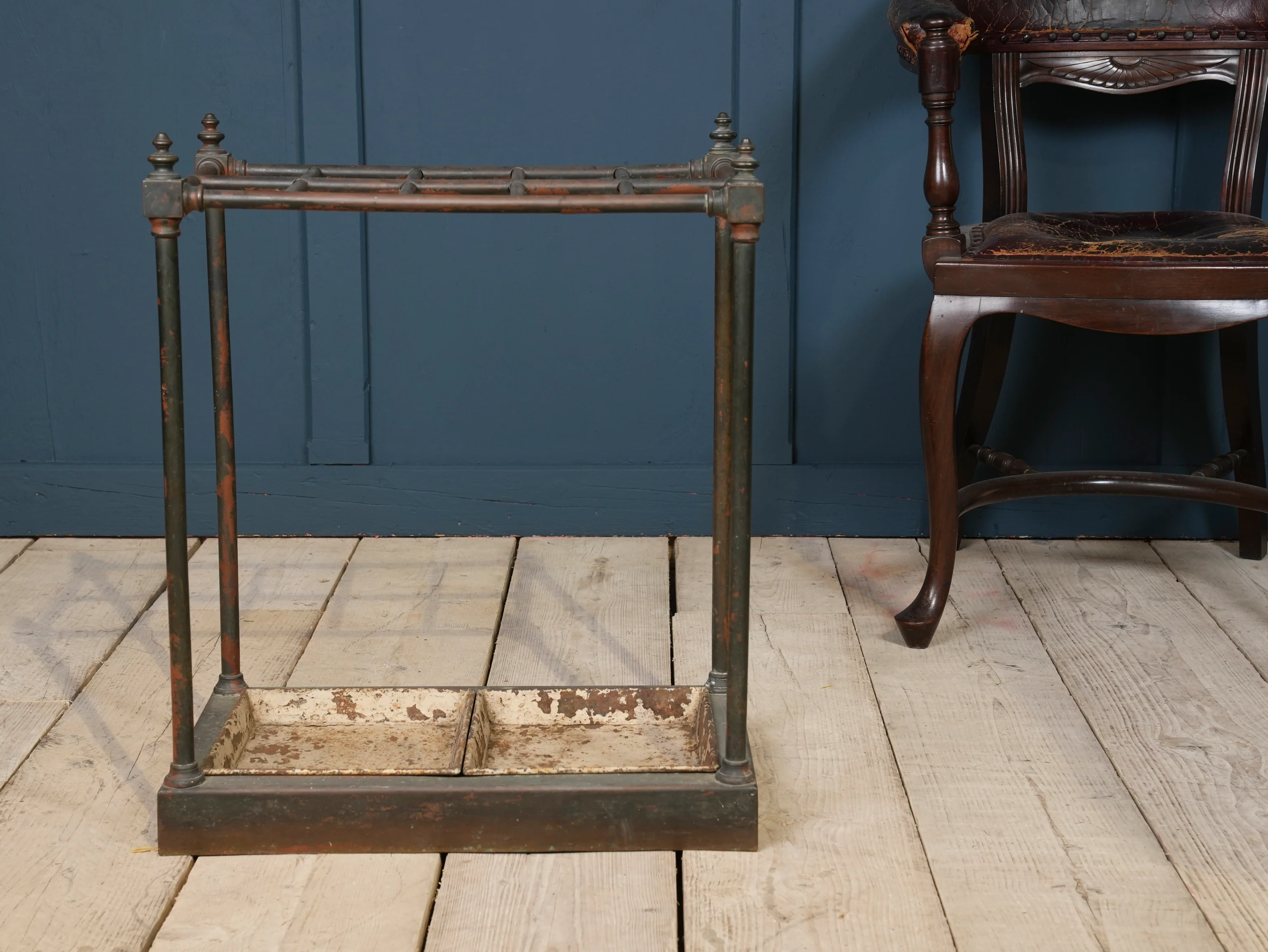 A Ten Section 19th Century Brass Stick Stand - Image 5