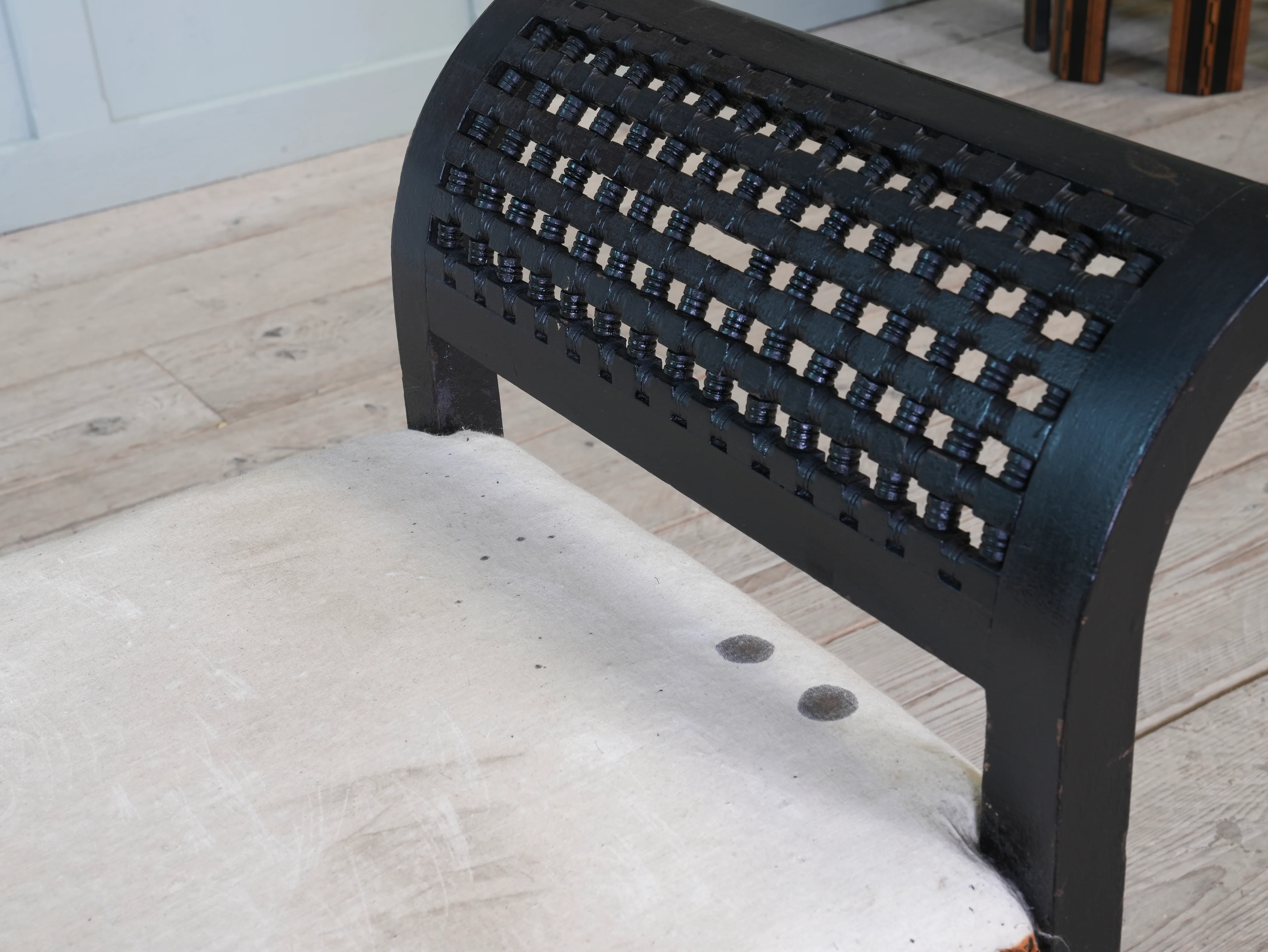 A Moorish Upholstered Stool - Image 9